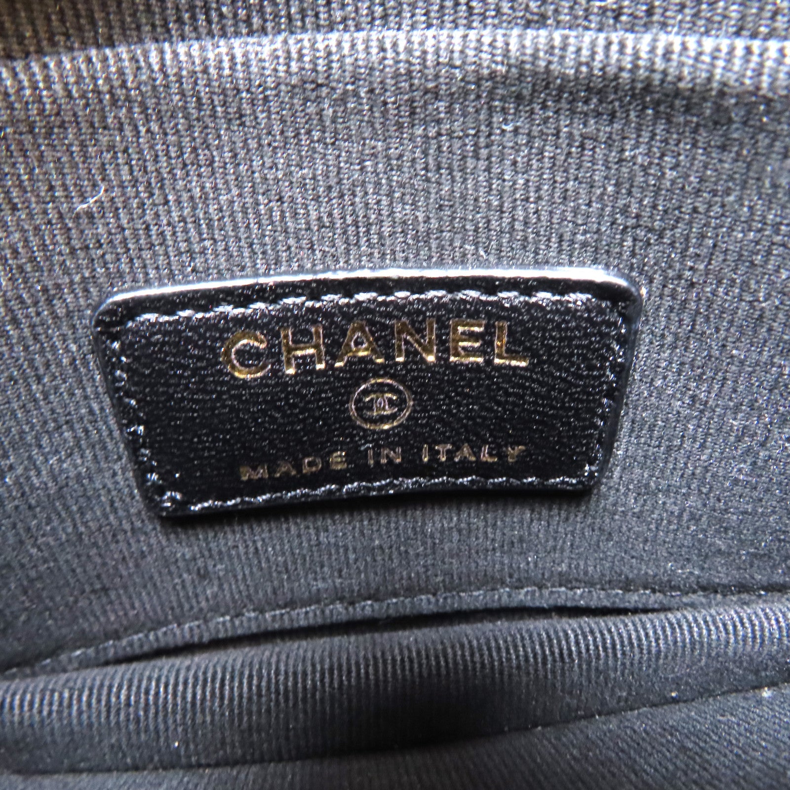 CHANEL 菱格羊皮皮革Mini Flap金扣鏈帶手挽肩背兩用袋黑色