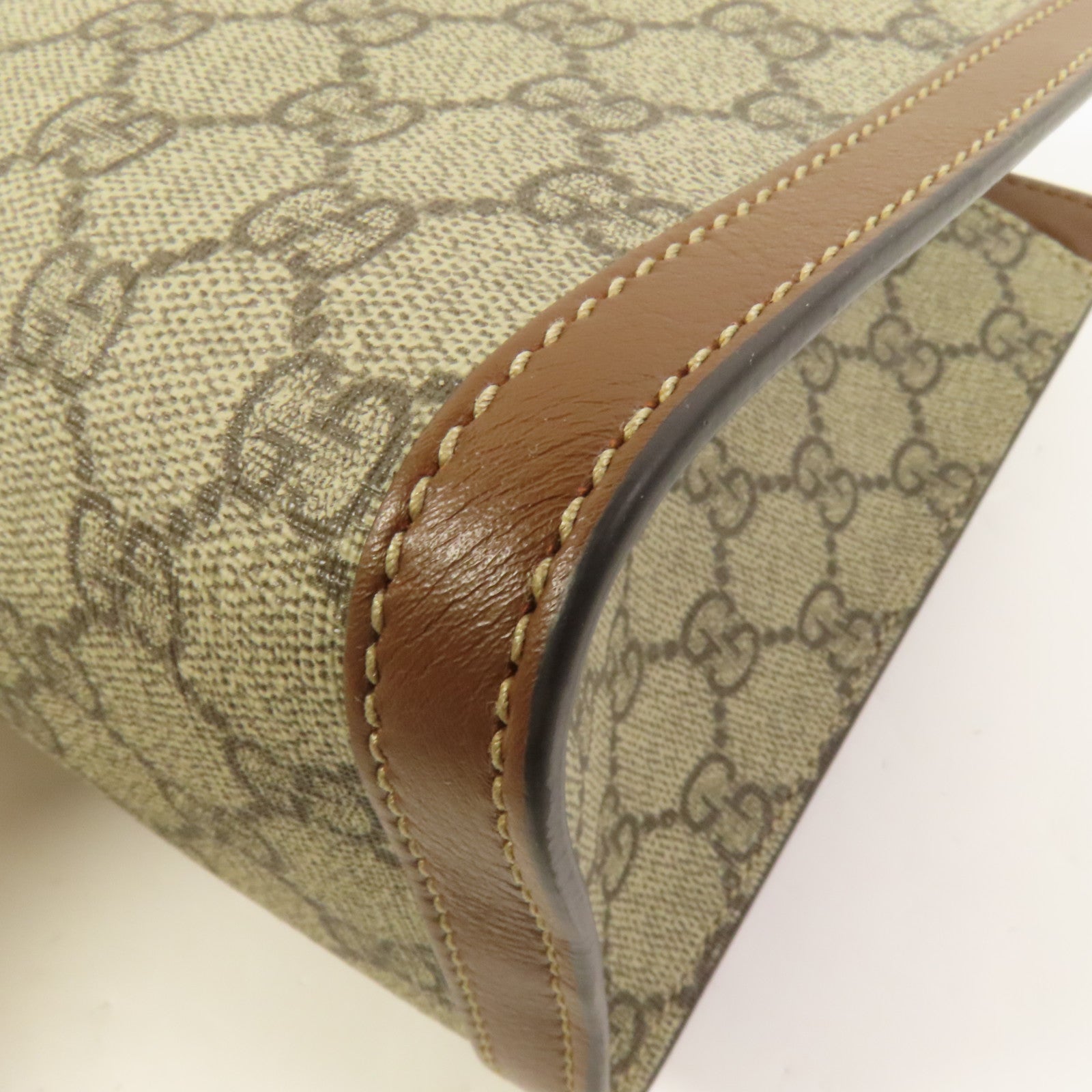GUCCI 塗層帆布Padlock GG Small金扣鏈帶肩背袋