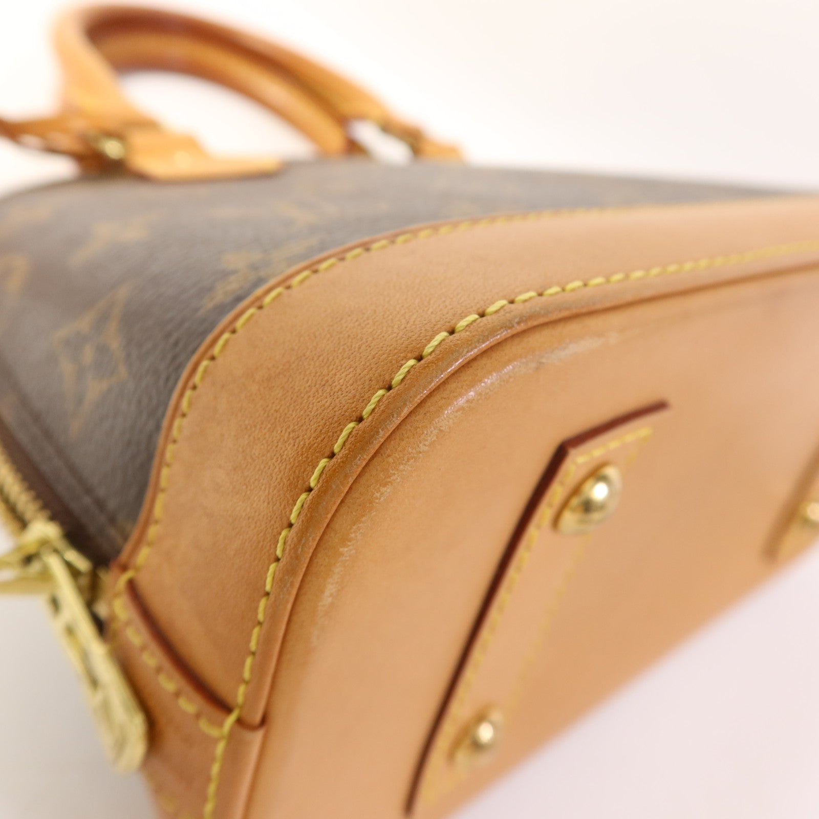 LOUIS VUITTON Monogram Alma BB金扣手挽肩背兩用袋