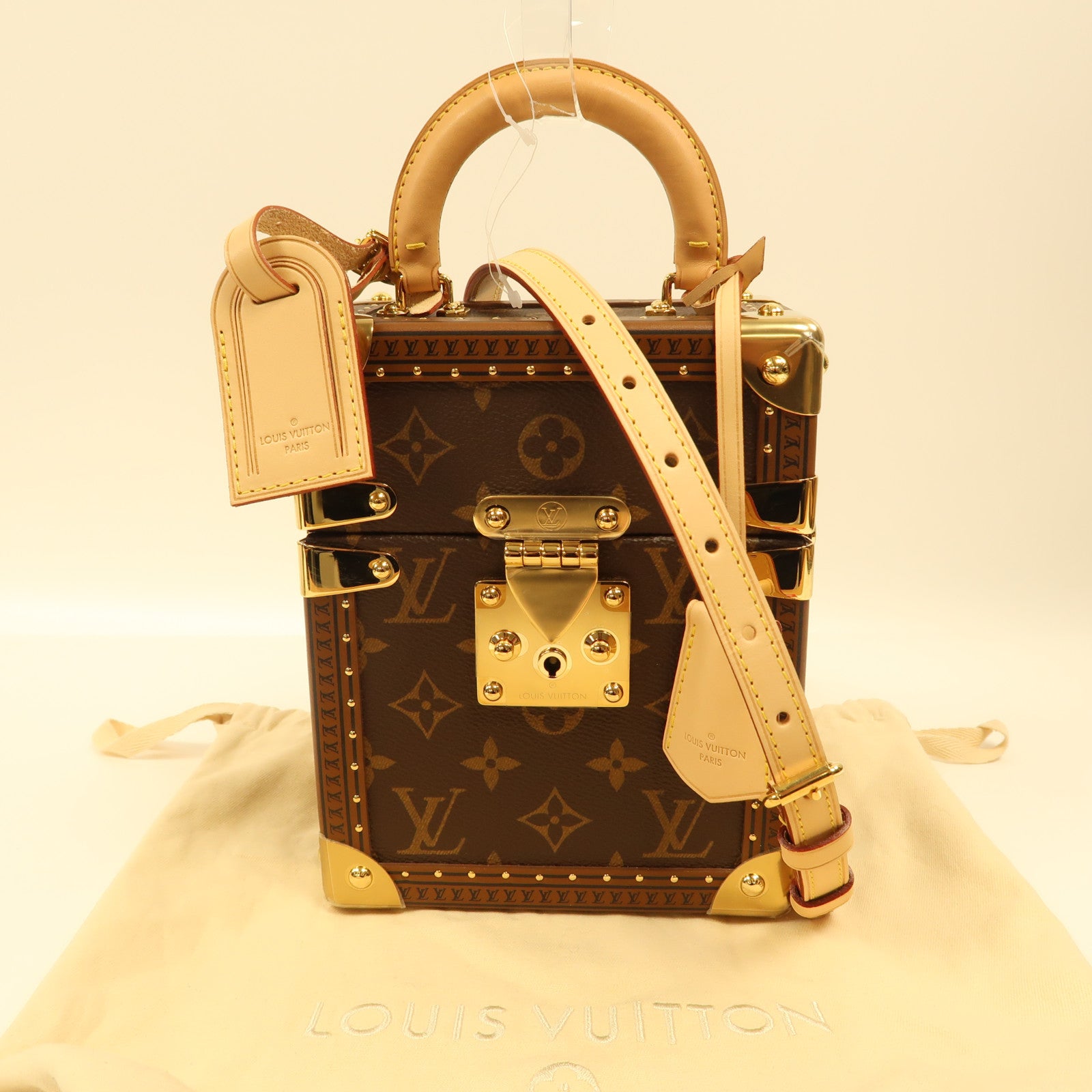 LOUIS VUITTON LV GHW Camera Box 2 Way Shoulder Bag M10079 Monogram Brown