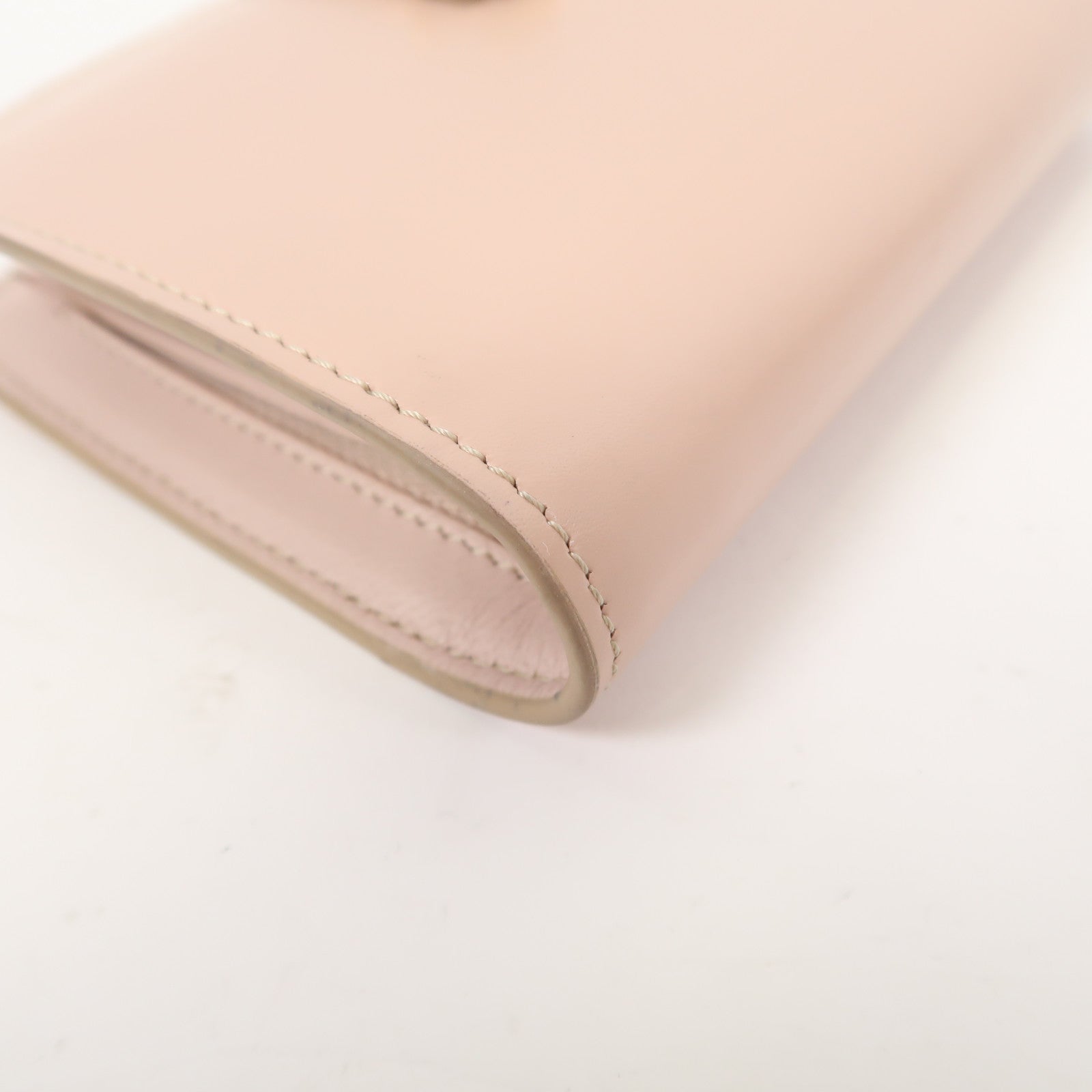 TOD'S 【激減優惠】牛皮皮革Wallet金扣錢包粉紅色