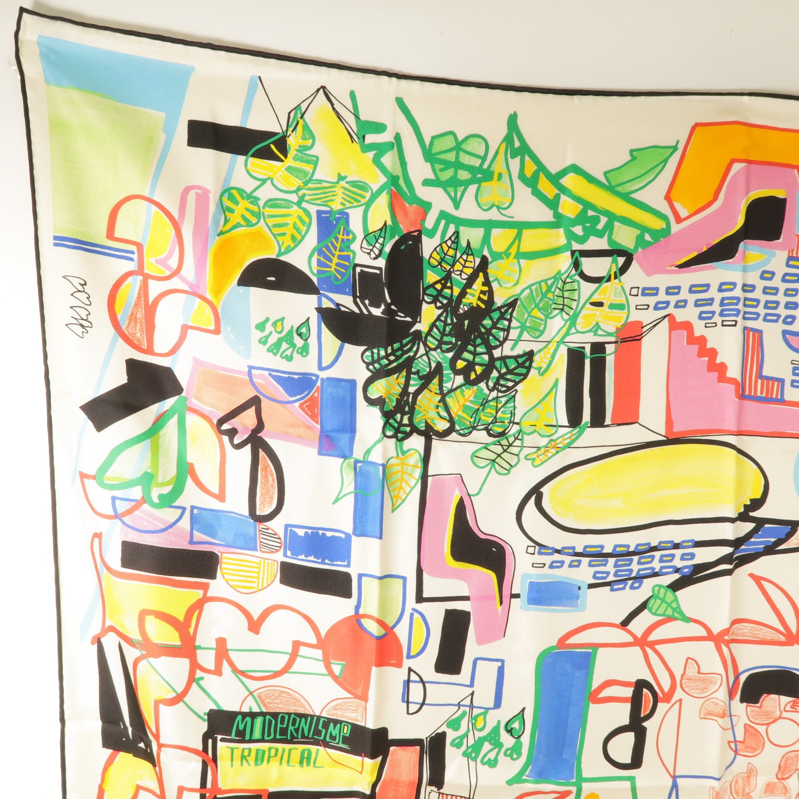 HERMES Scarf Silk Multicolor