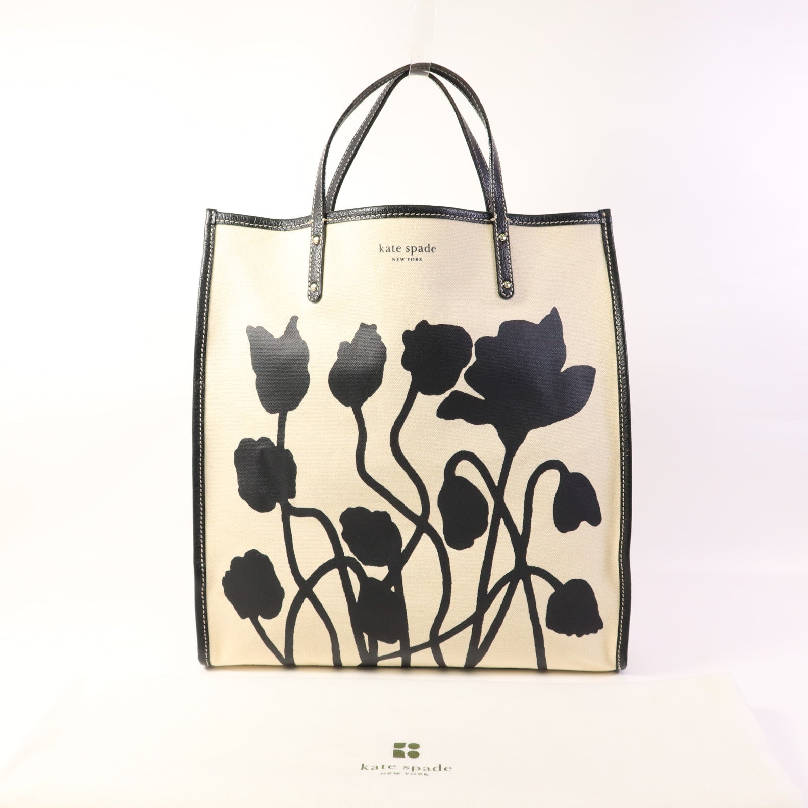 Kate Spade 帆布Tote Bag金扣手挽袋
