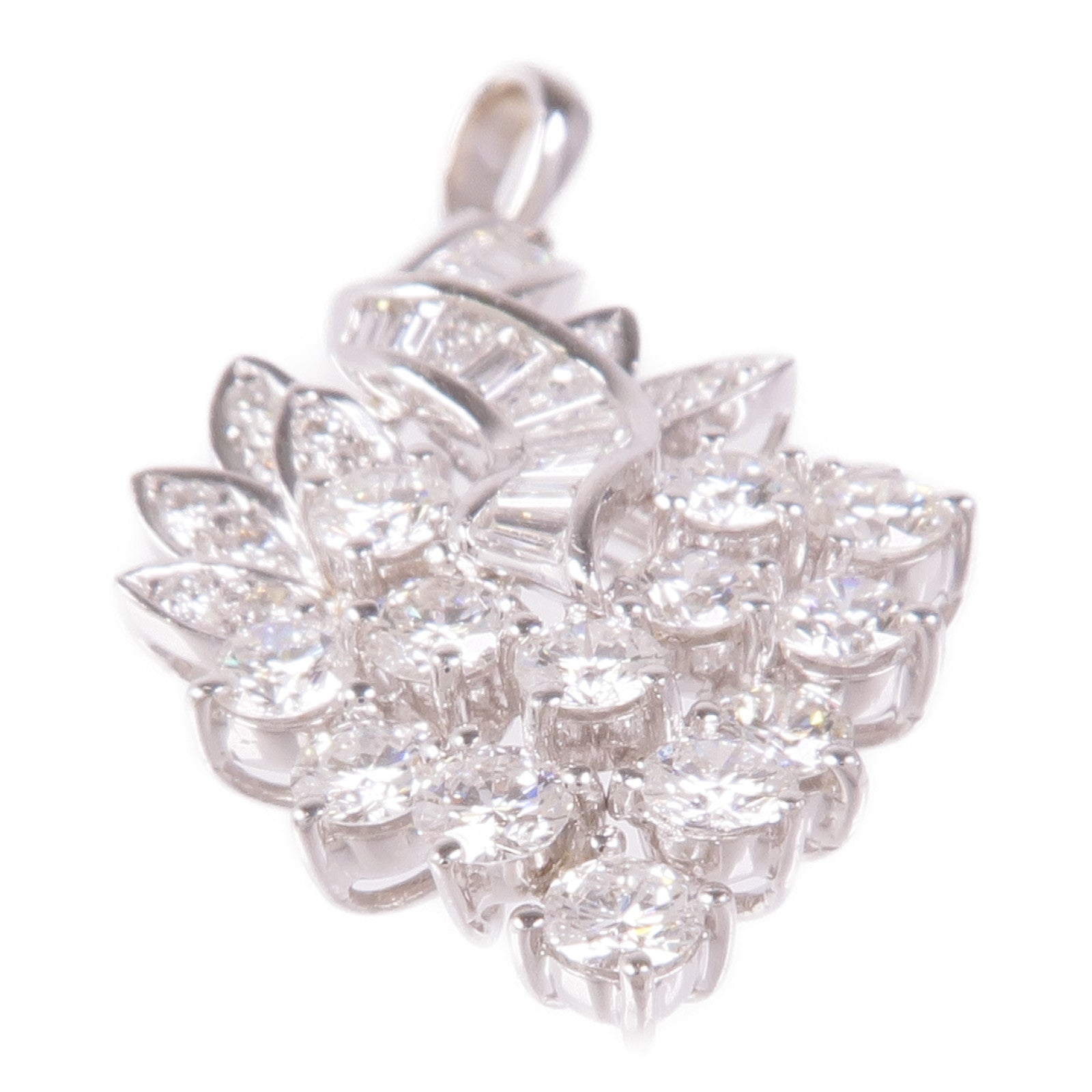 JEWELRY 18K白金Diamond Pendant Top鑽石吊墜