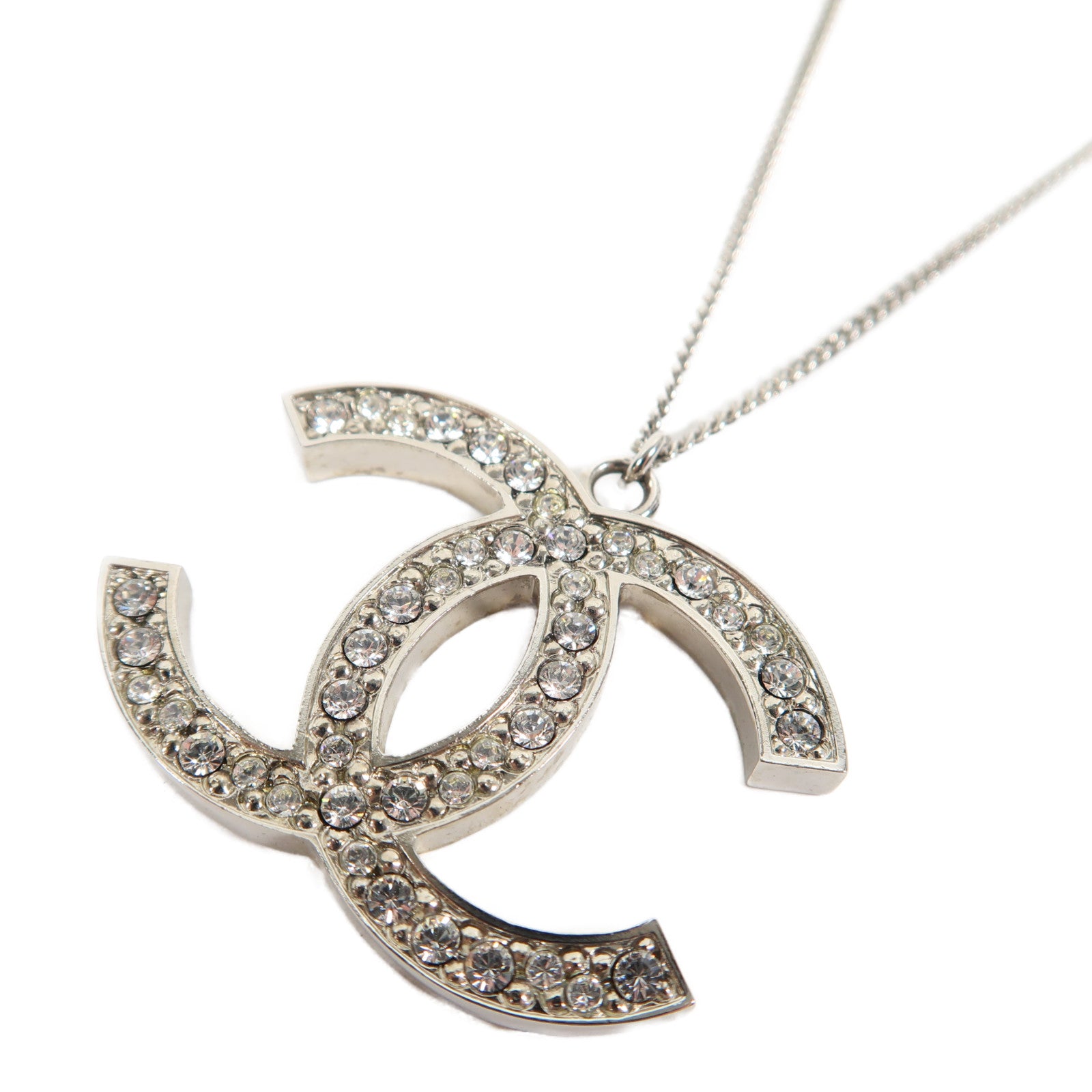 CHANEL 金屬Necklace項鍊銀色