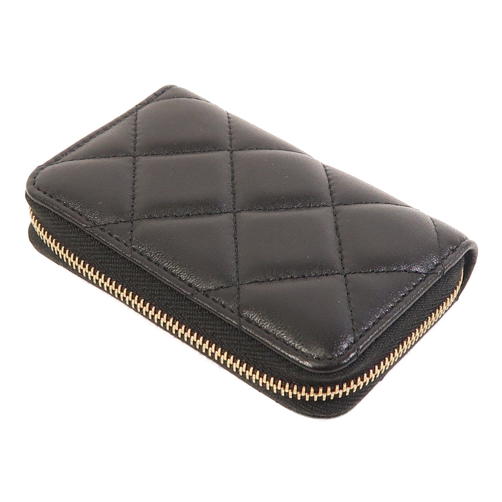 CHANEL 羊皮皮革Card Case金扣卡片套