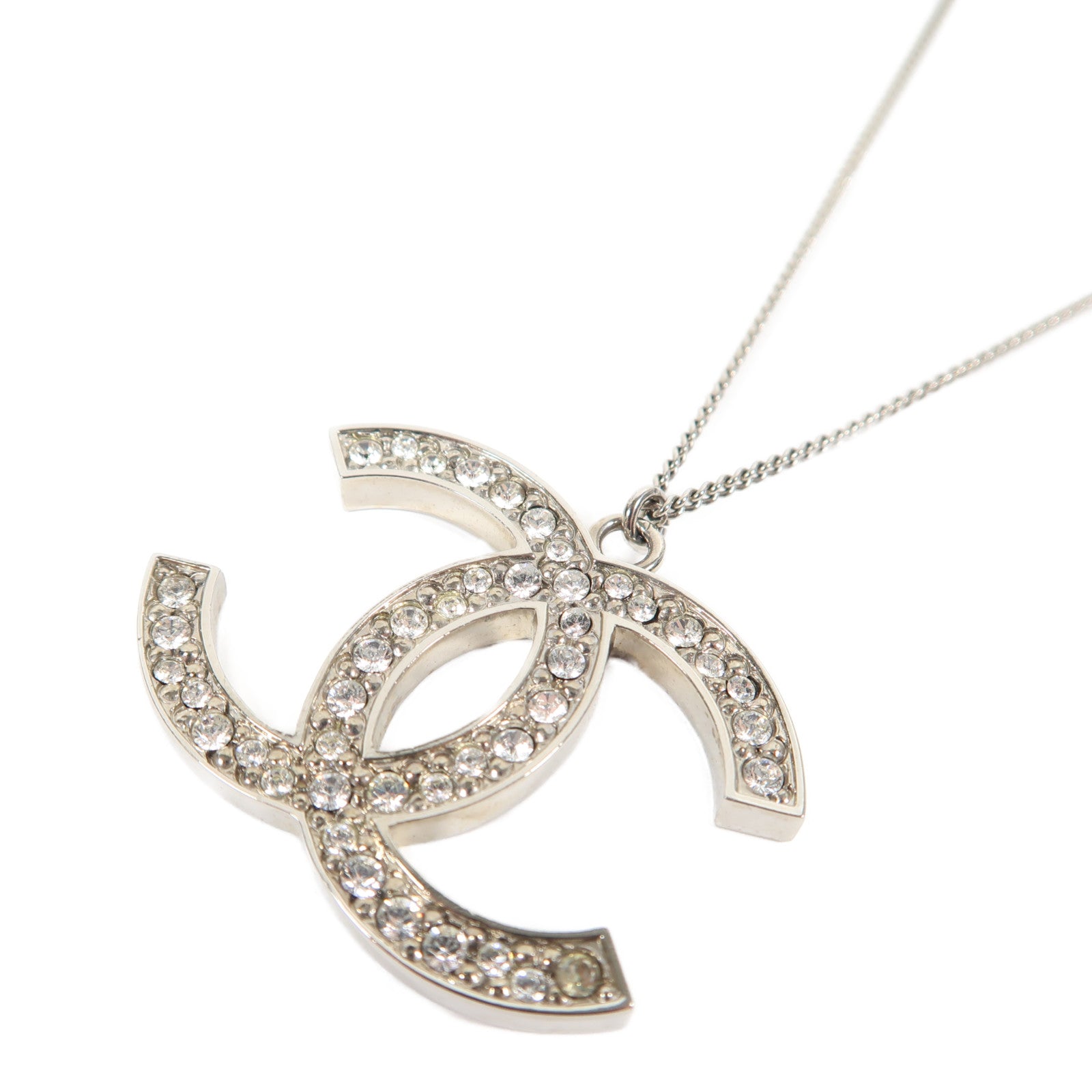 CHANEL 金屬Necklace項鍊銀色