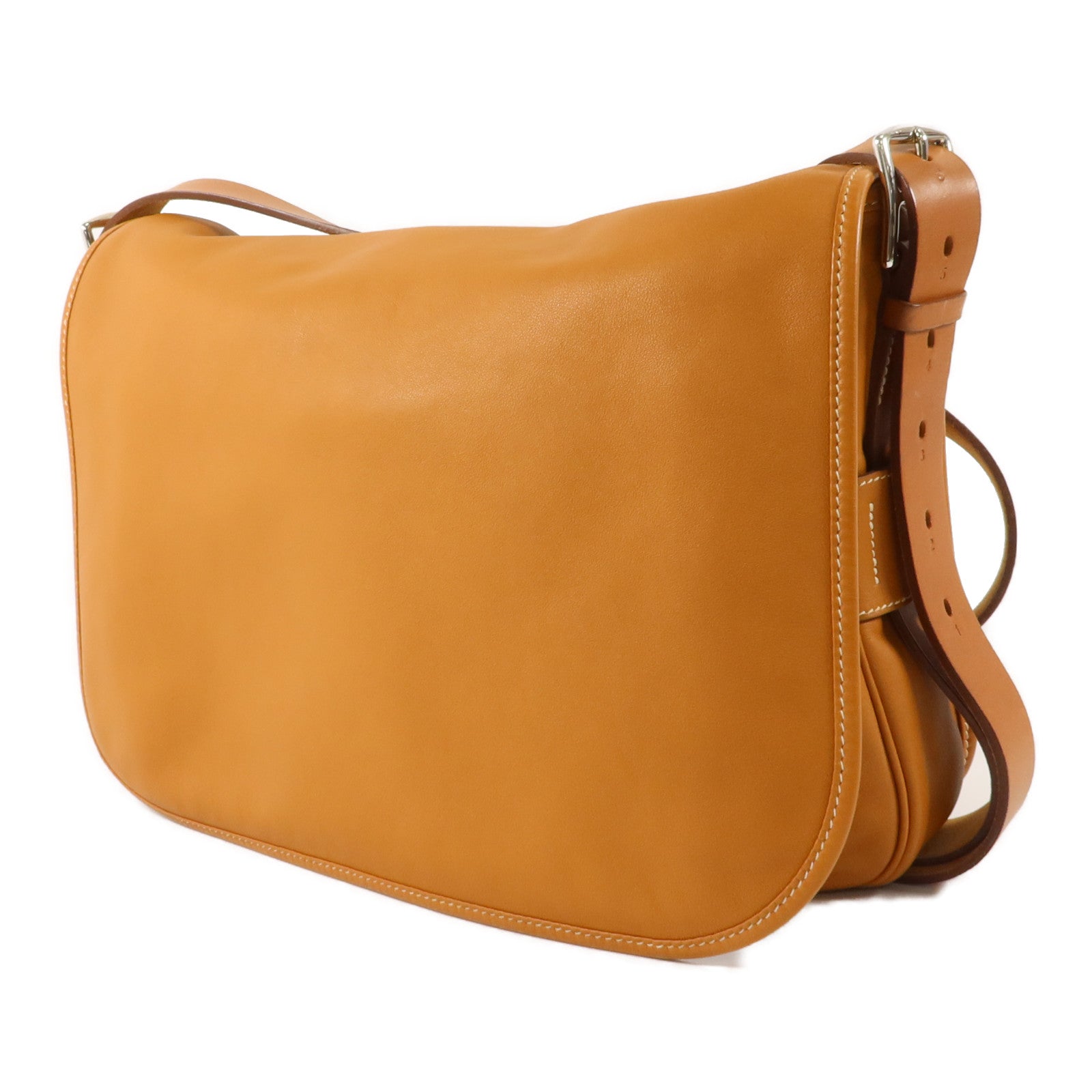 HERMES Swift皮革Barda 35肩背袋Gold