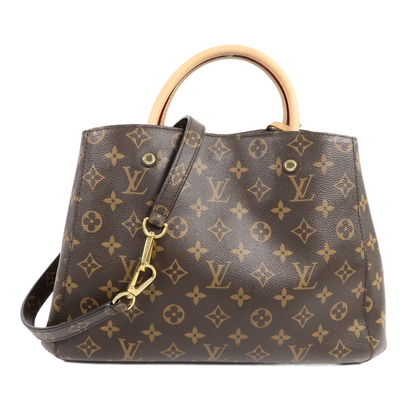 LOUIS VUITTON Monogram Montaigne MM手挽肩背兩用袋