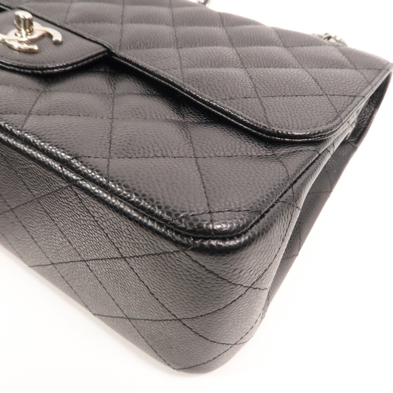 CHANEL 牛皮皮革Large Classic鏈帶肩背袋