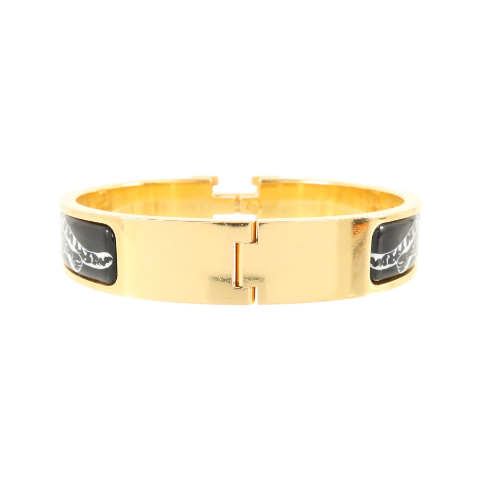 HERMES 金屬/琺瑯Clic H Bracelet金扣手鏈