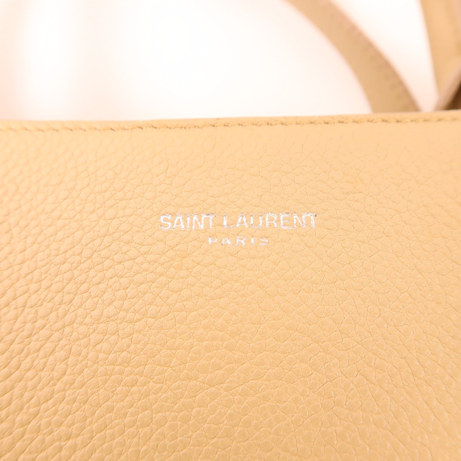 SAINT LAURENT 牛皮皮革2 Way Bag銀扣手挽肩背兩用袋