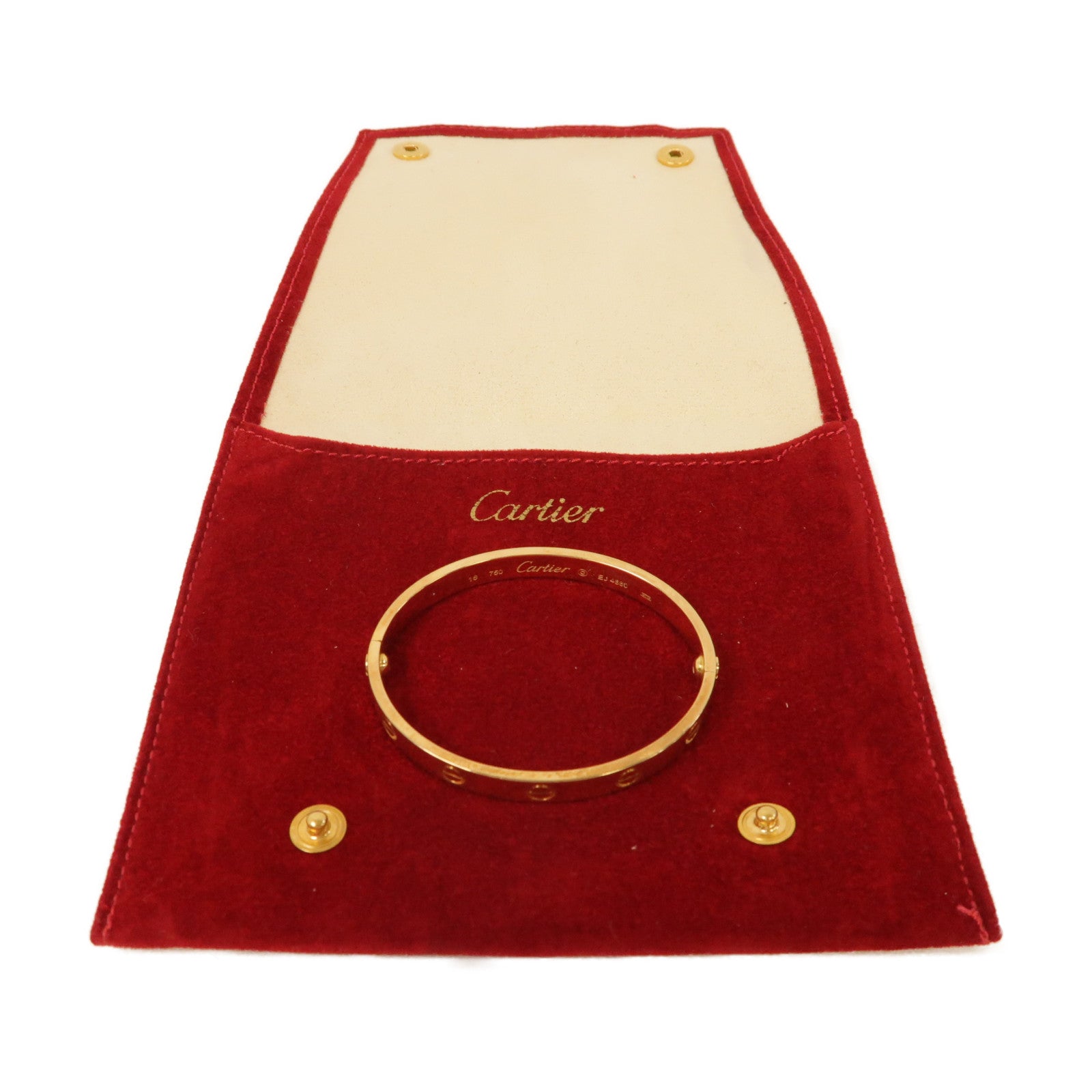 CARTIER 18K玫瑰金Love Bracelet手鐲玫瑰金色