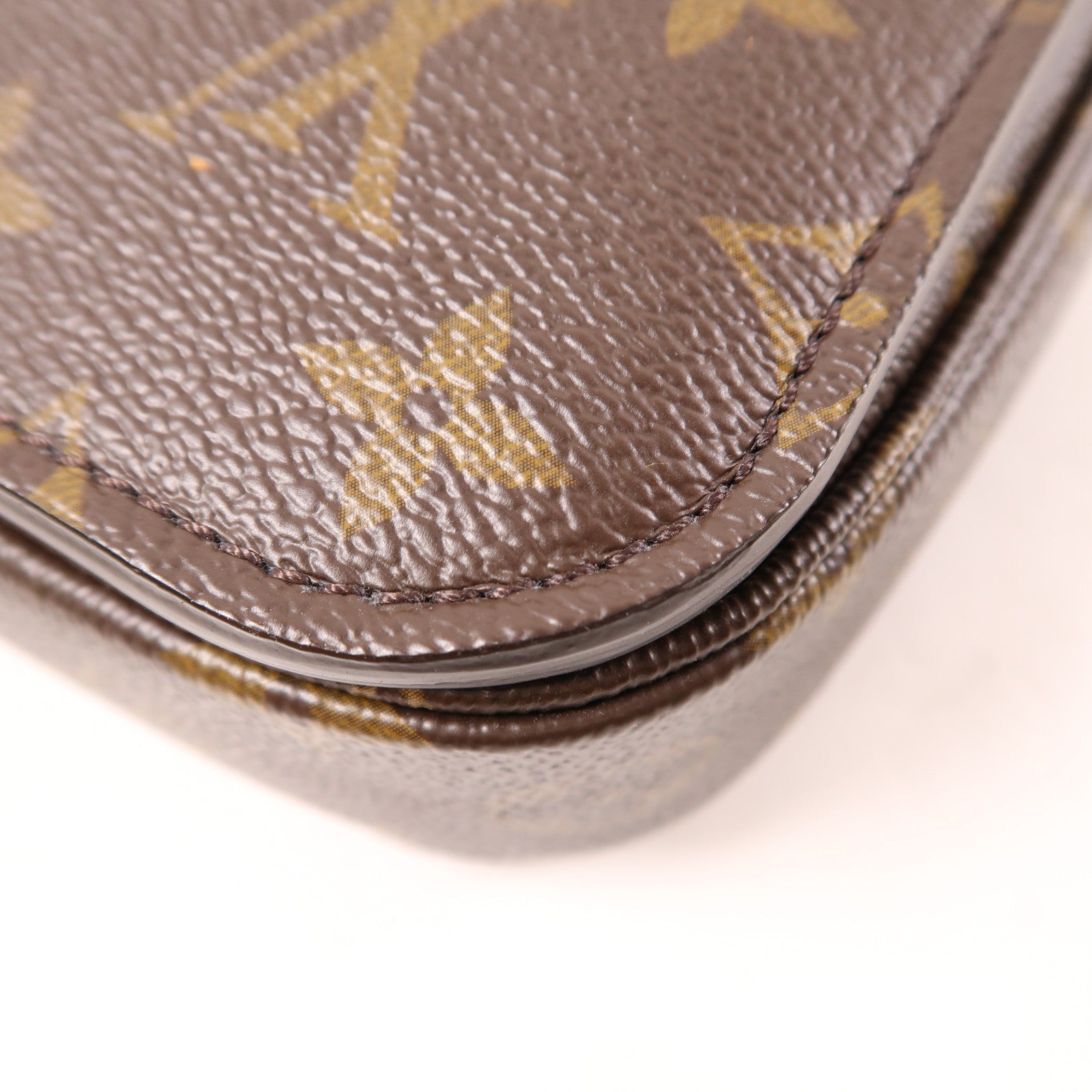 LOUIS VUITTON Monogram Pochette Metis MM金扣手挽肩背兩用袋棕色