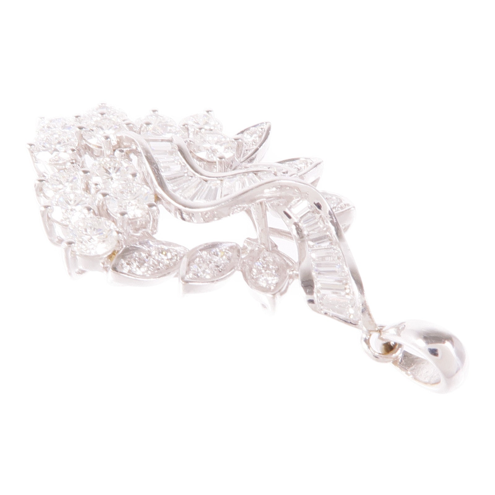 JEWELRY 18K白金Diamond Pendant Top鑽石吊墜