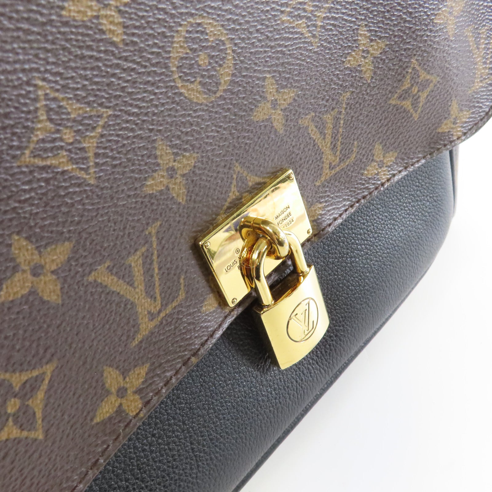 LOUIS VUITTON 【激減優惠】Monogram Marignan 2way Shoulder Bag金扣手挽肩背兩用袋啡色
