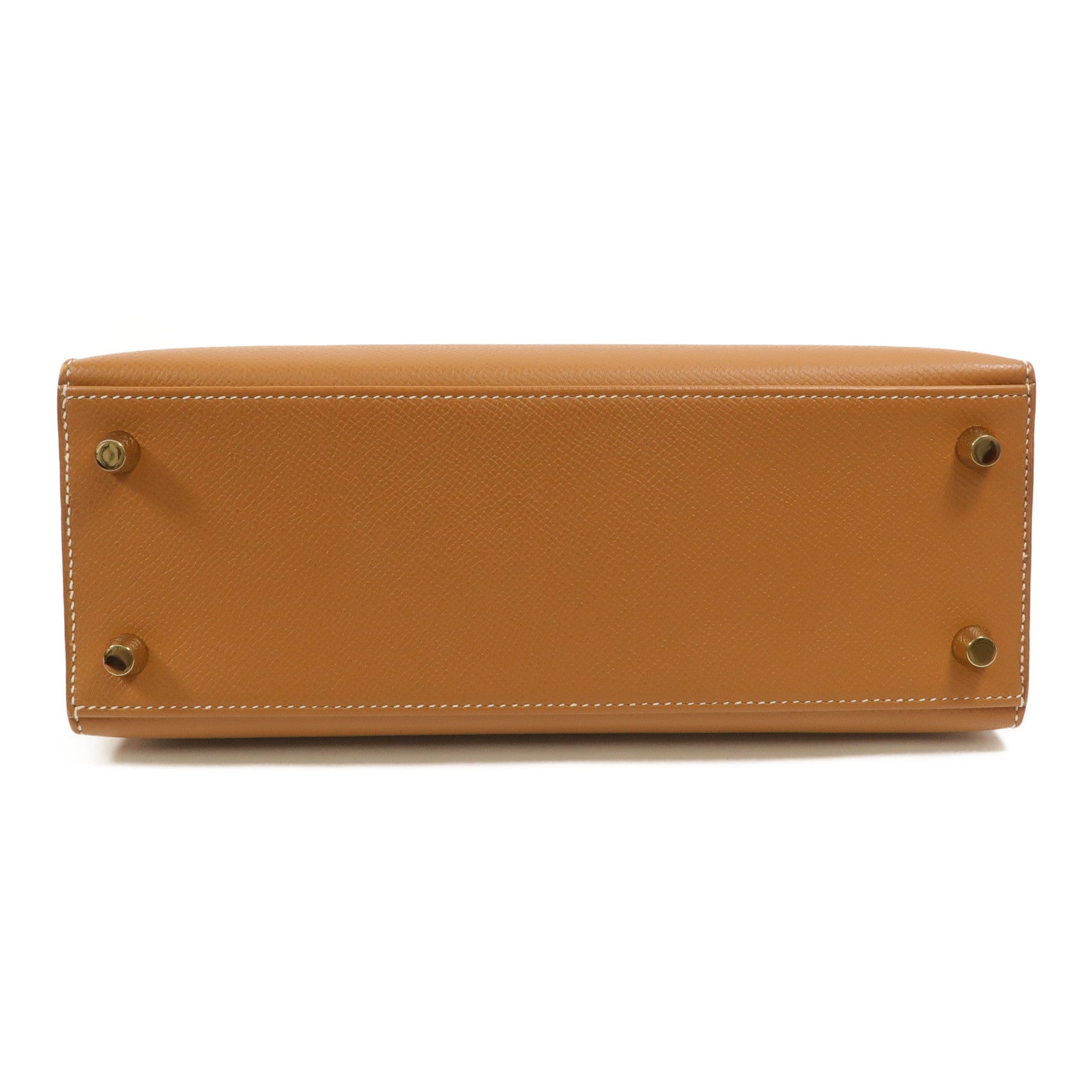 HERMES Epsom皮革Kelly 25手挽肩背兩用袋Gold