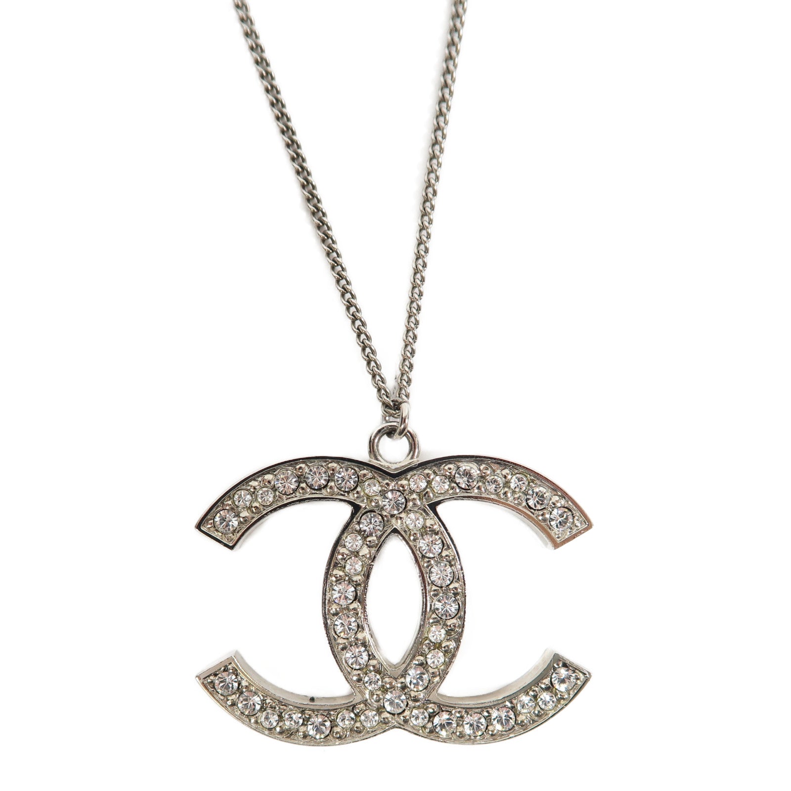 CHANEL 金屬Necklace項鍊銀色