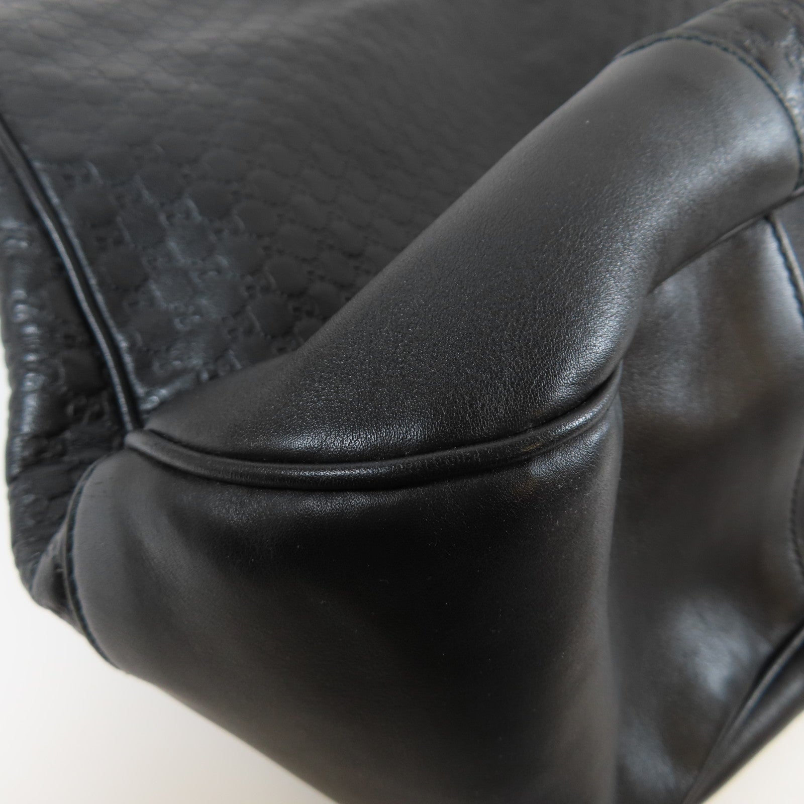 GUCCI 【激減優惠】牛皮皮革Large Bree Hobo金扣肩背袋黑色