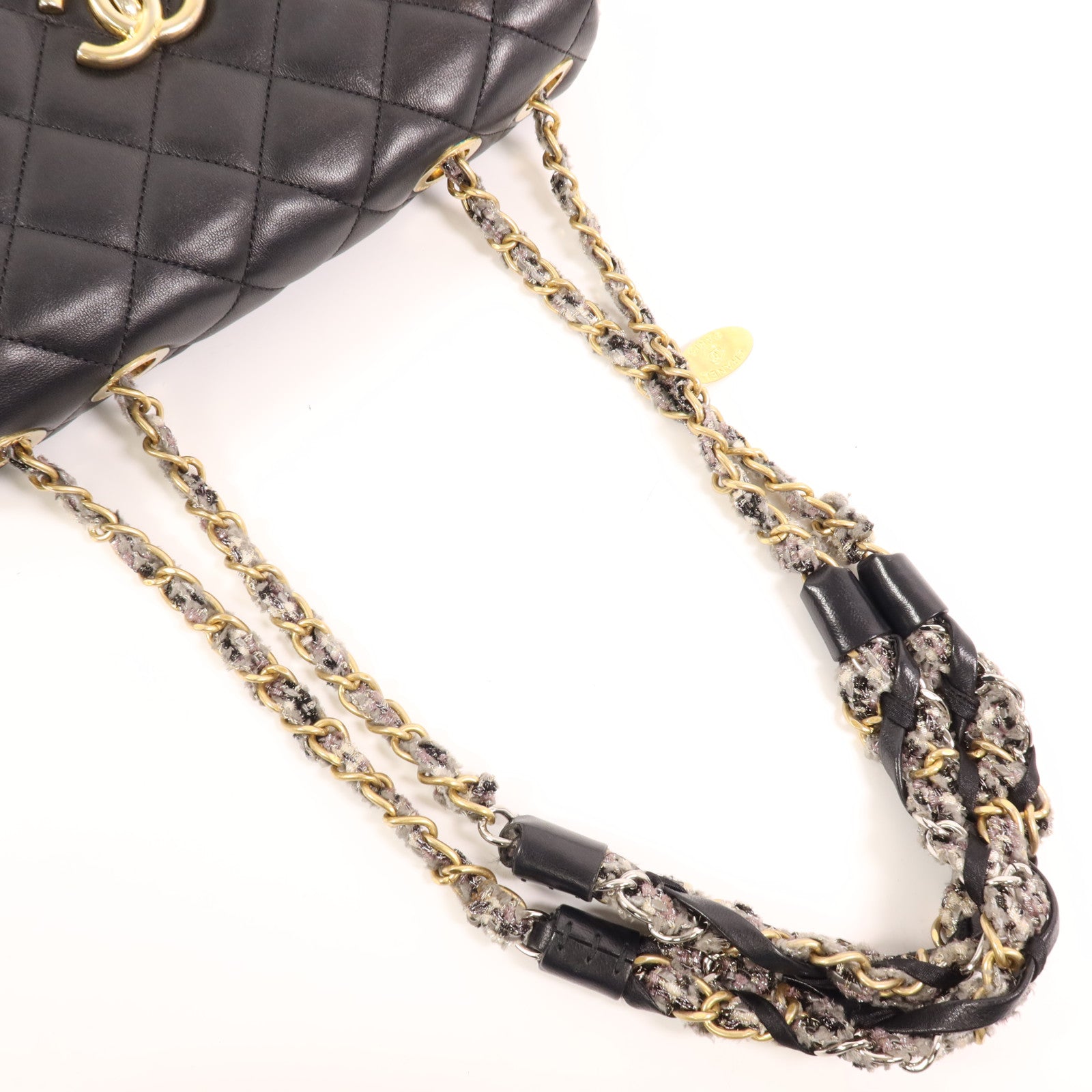 CHANEL 羊皮皮革Shoulder Bag金扣肩背袋