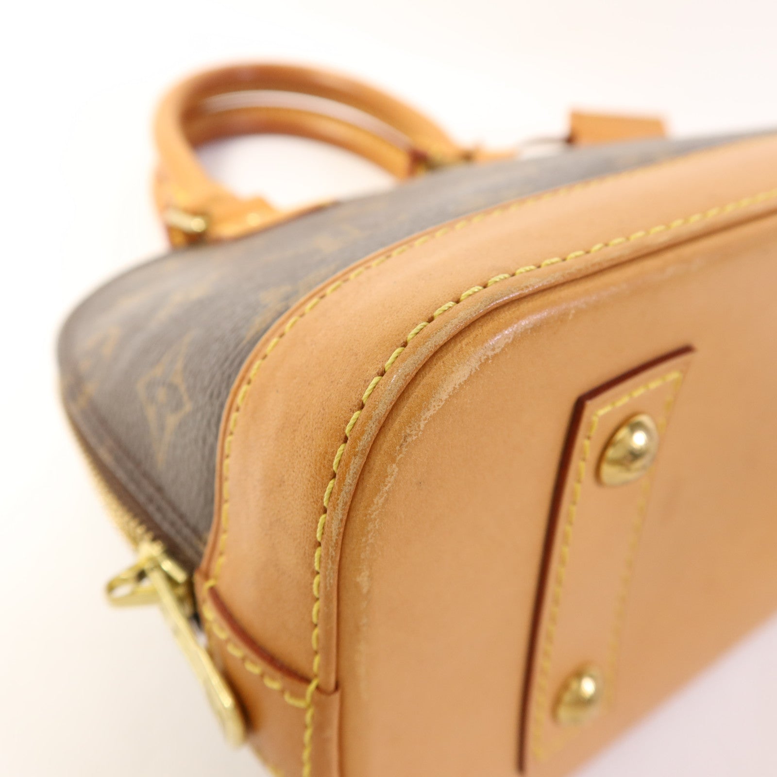 LOUIS VUITTON Monogram Alma BB金扣手挽肩背兩用袋