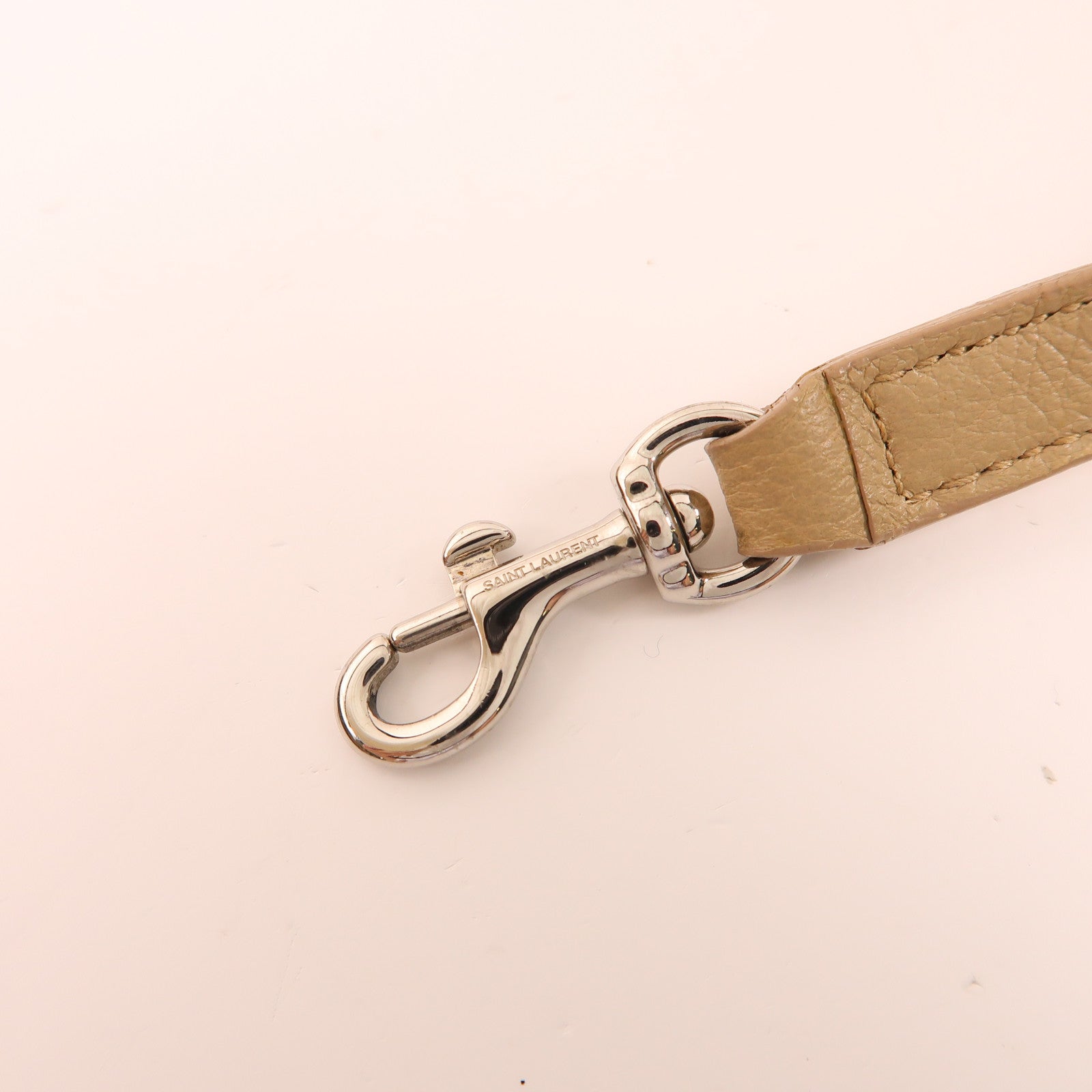 SAINT LAURENT 【激減優惠】牛皮皮革2 Way Bag銀扣手挽肩背兩用袋