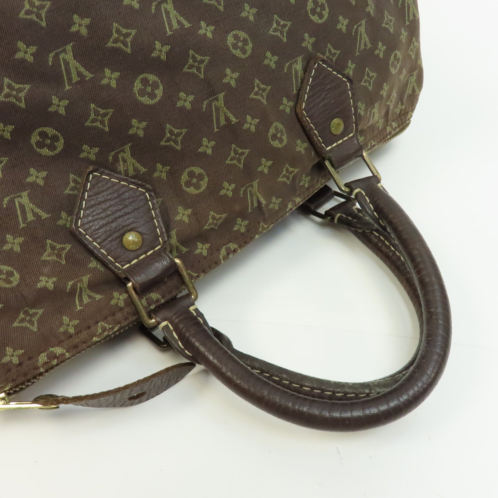 LOUIS VUITTON 【激減優惠】Monogram Mini Speedy 30金扣手挽袋啡色