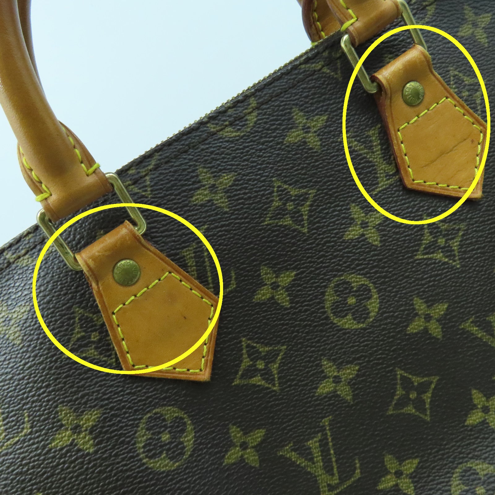 LOUIS VUITTON Monogram Speedy 35金扣手挽袋啡色