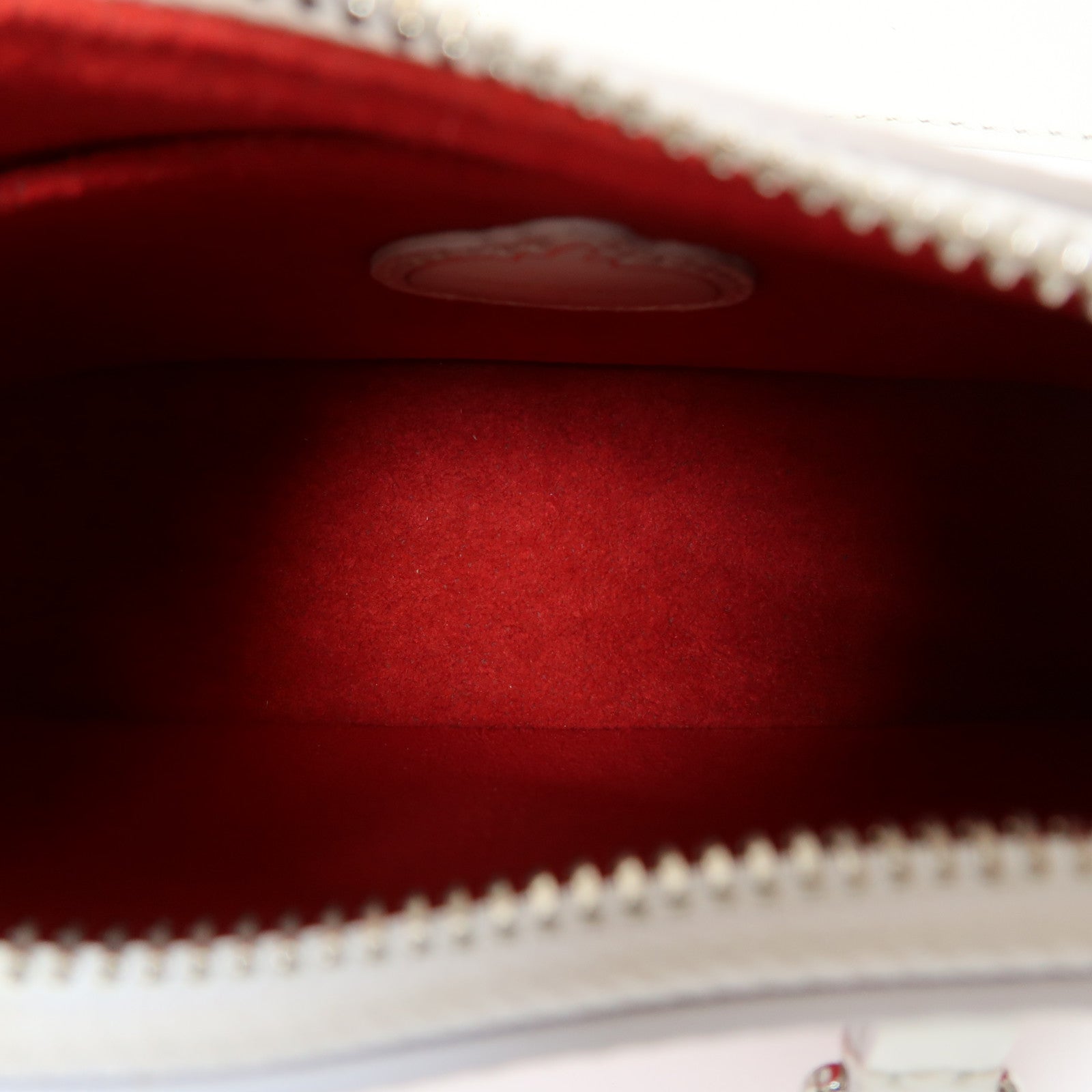 LOUIS VUITTON Epi皮革LV X YK Marellini銀扣手挽肩背兩用袋白色/紅色