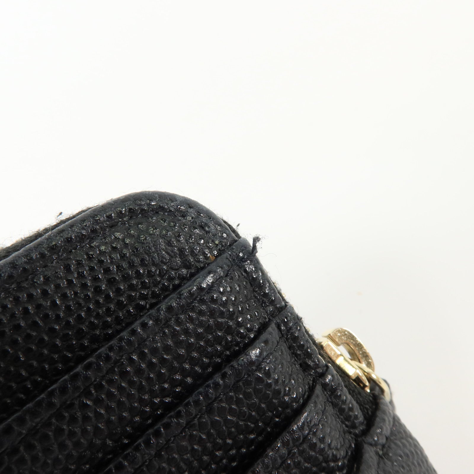 CHANEL 牛皮皮革Zipped Coin Purse金扣零錢包