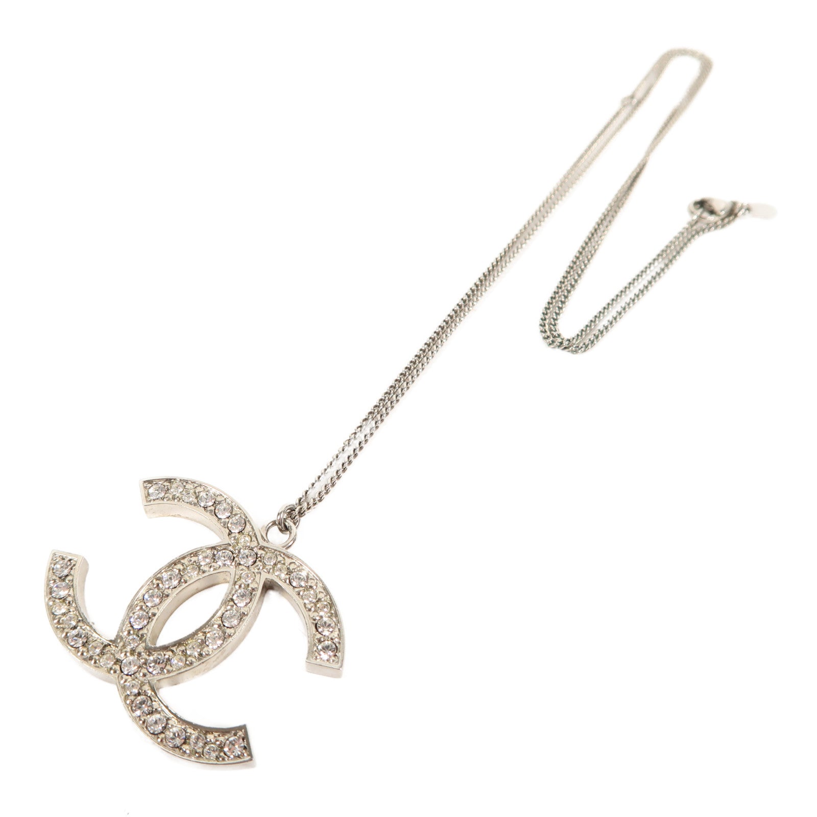 CHANEL 金屬Necklace項鍊銀色