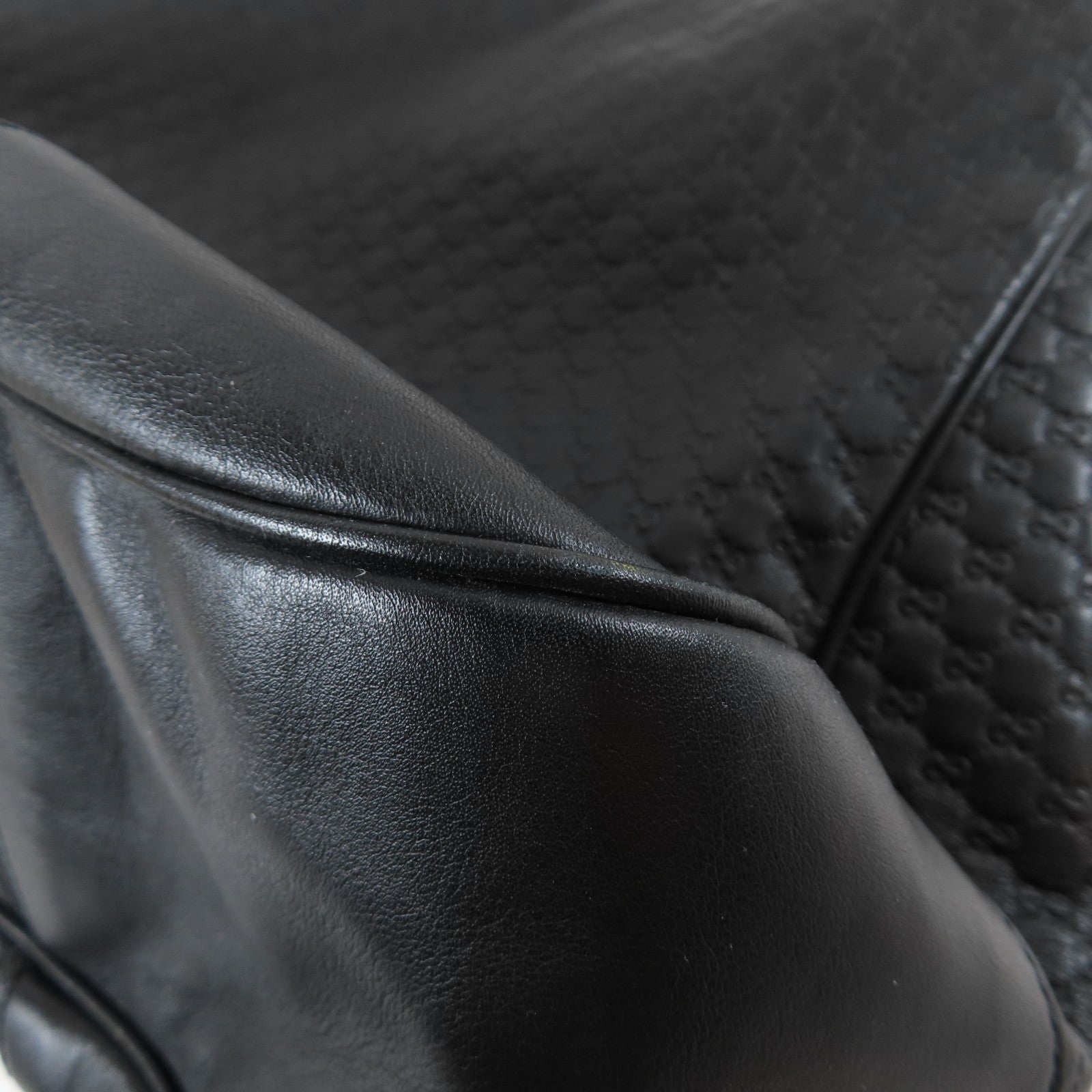 GUCCI 【激減優惠】牛皮皮革Large Bree Hobo金扣肩背袋黑色