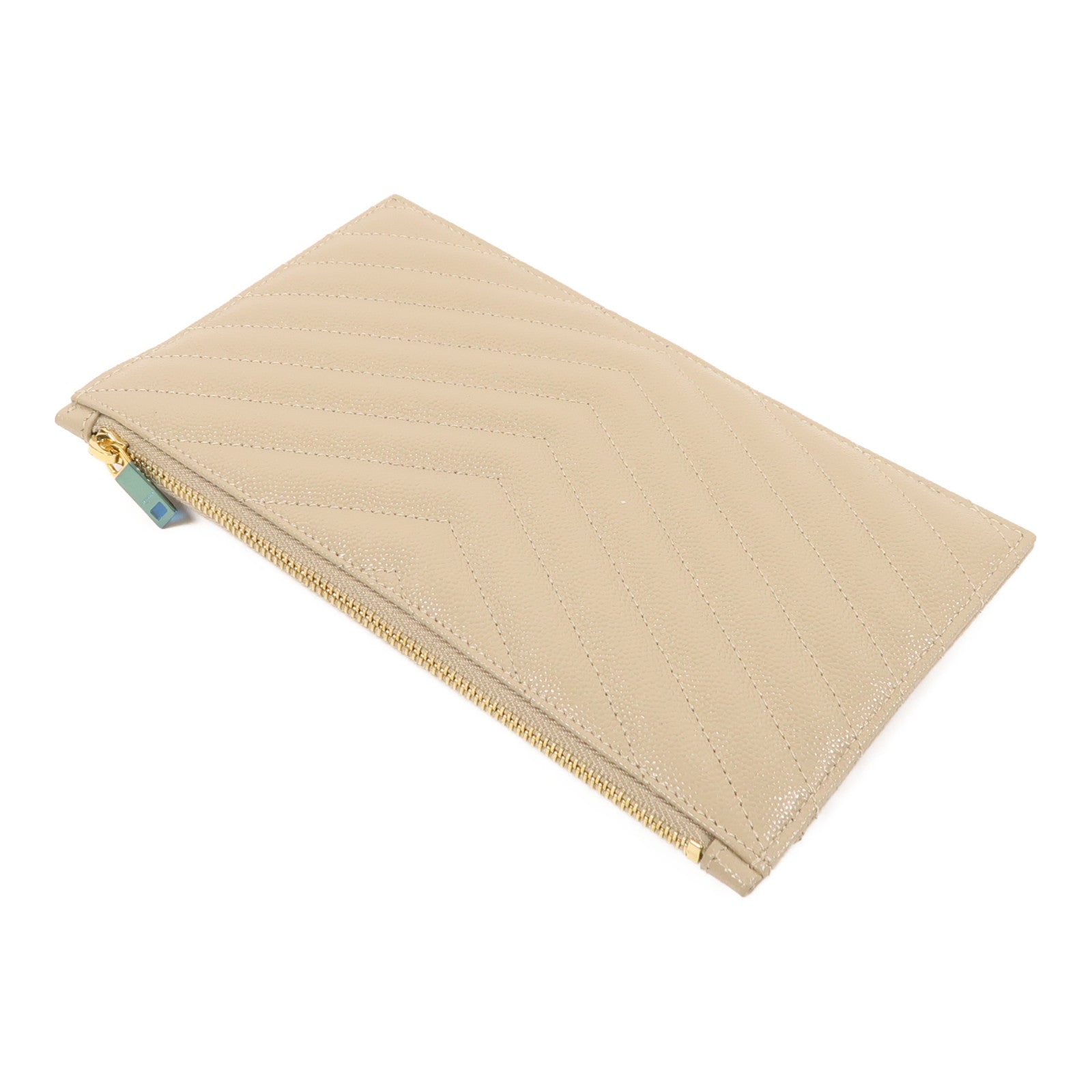 SAINT LAURENT 牛皮皮革Long Wallet金扣長錢包