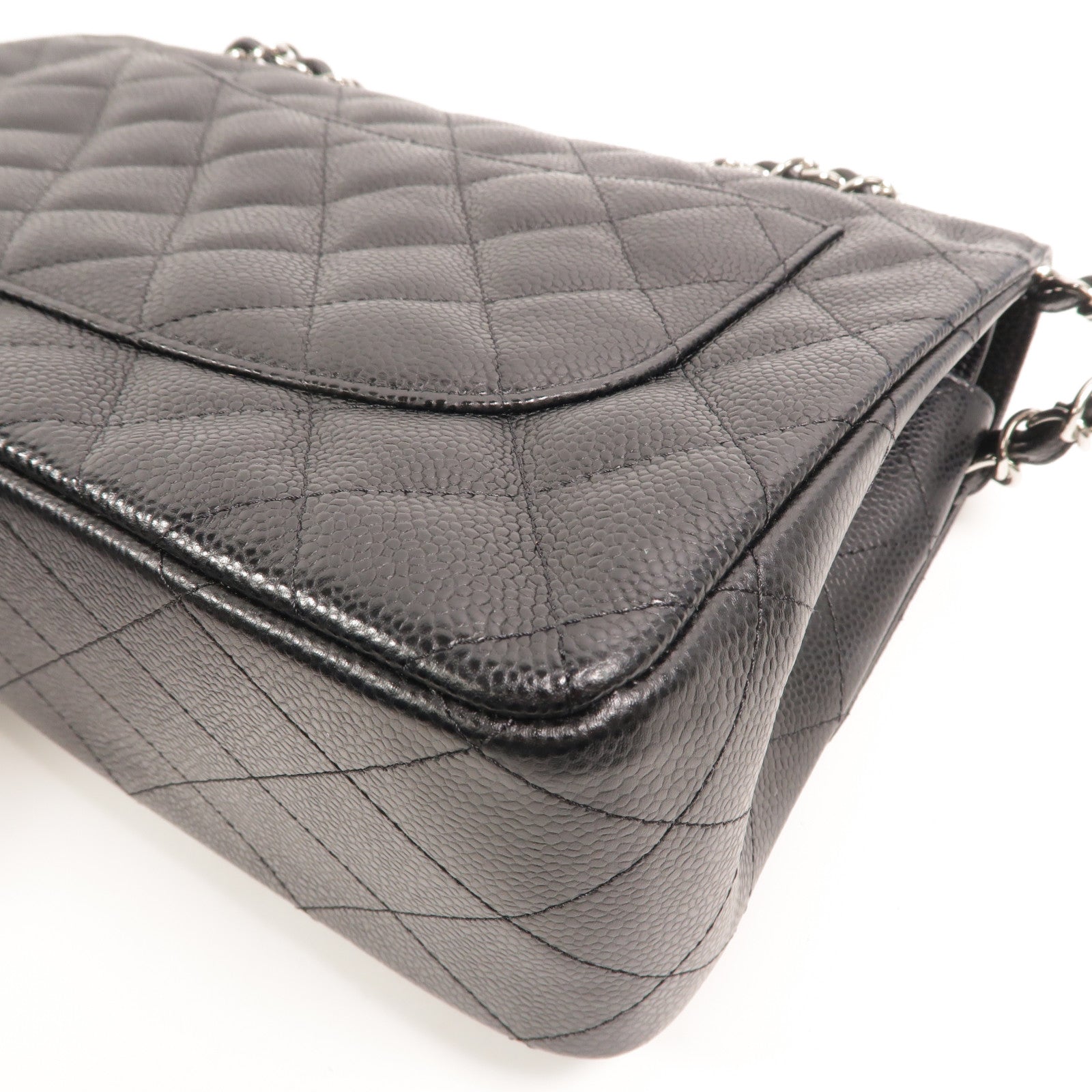 CHANEL 牛皮皮革Large Classic鏈帶肩背袋