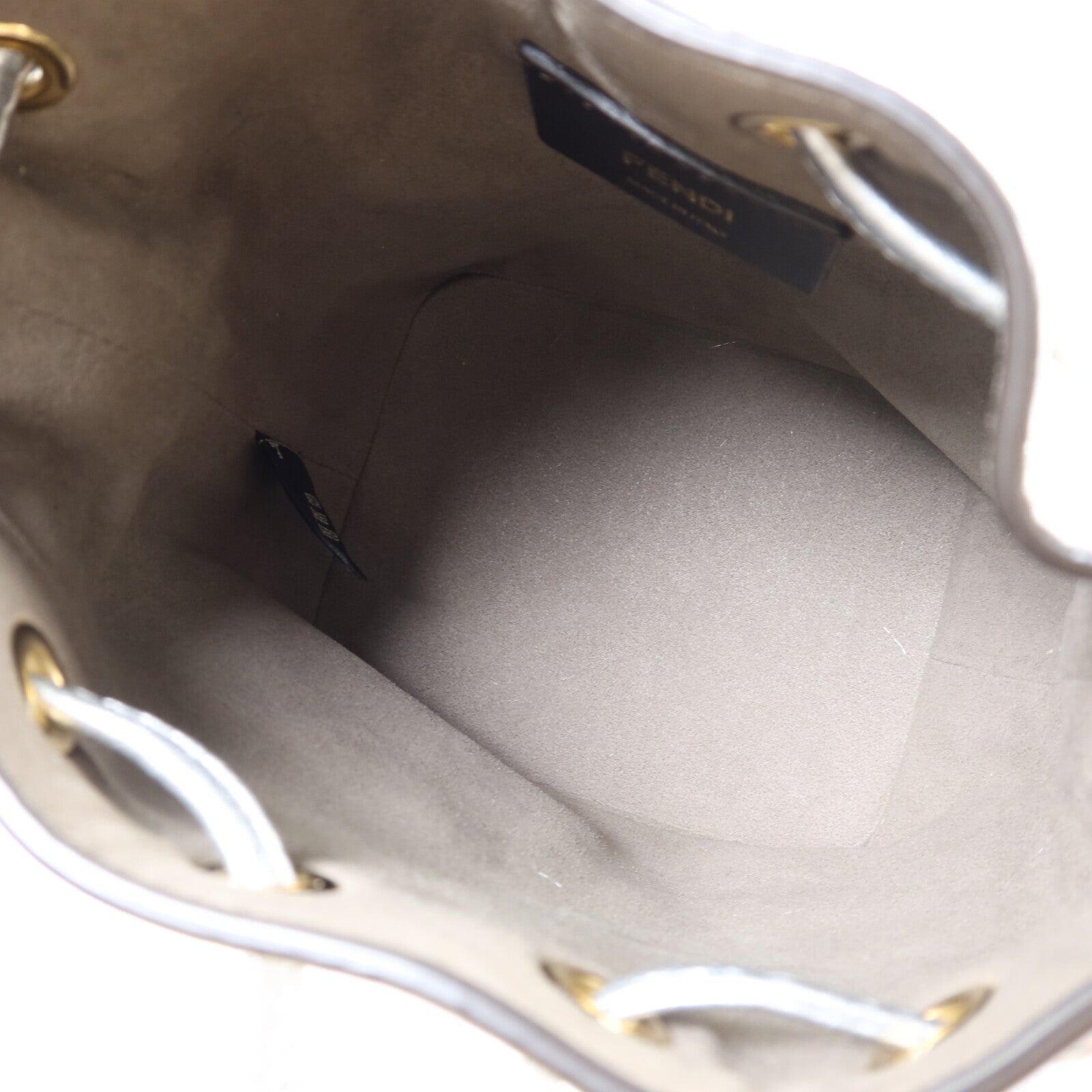 FENDI 牛皮皮革Mon Tresor Bucket Bag金扣手挽肩背兩用袋