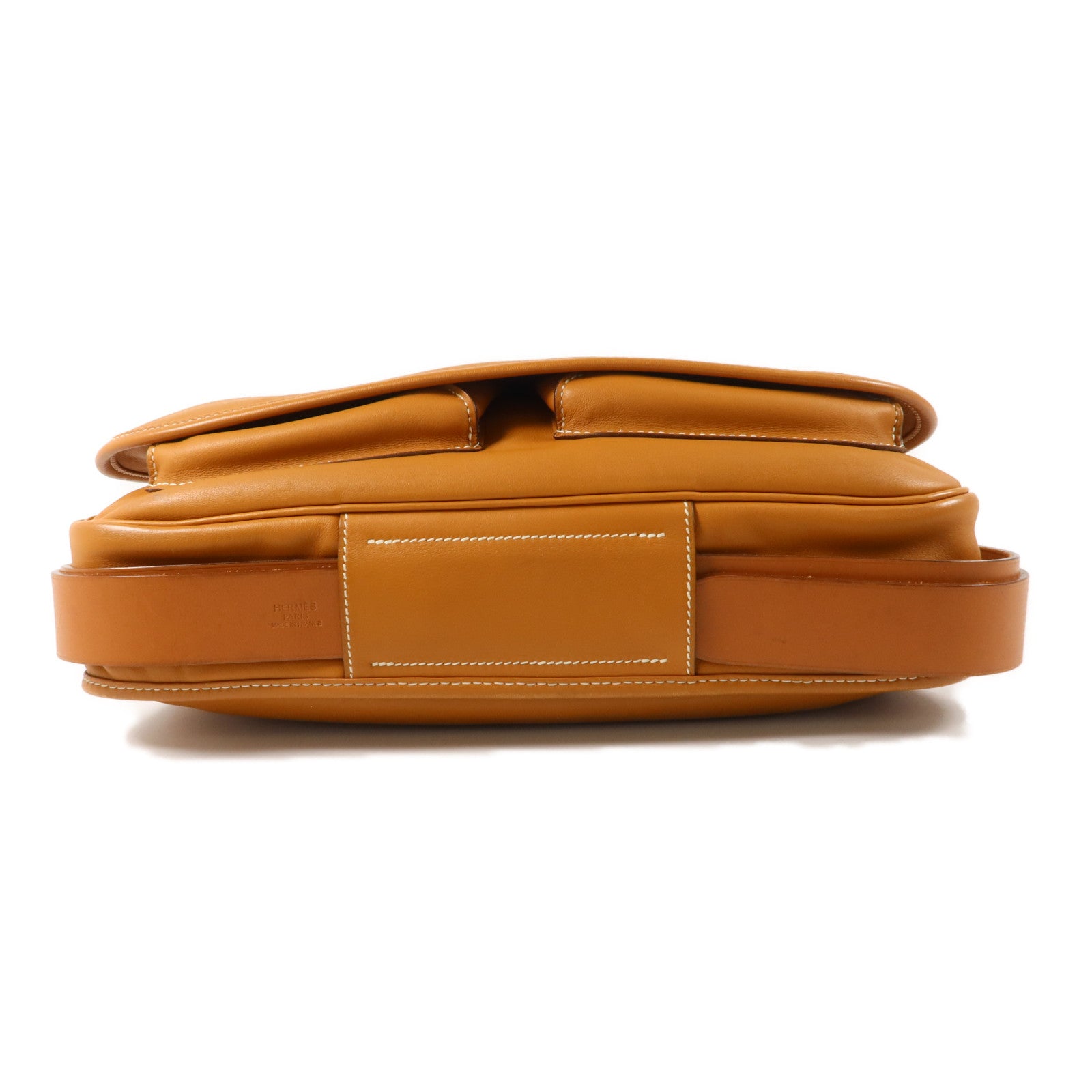 HERMES Swift皮革Barda 35肩背袋Gold