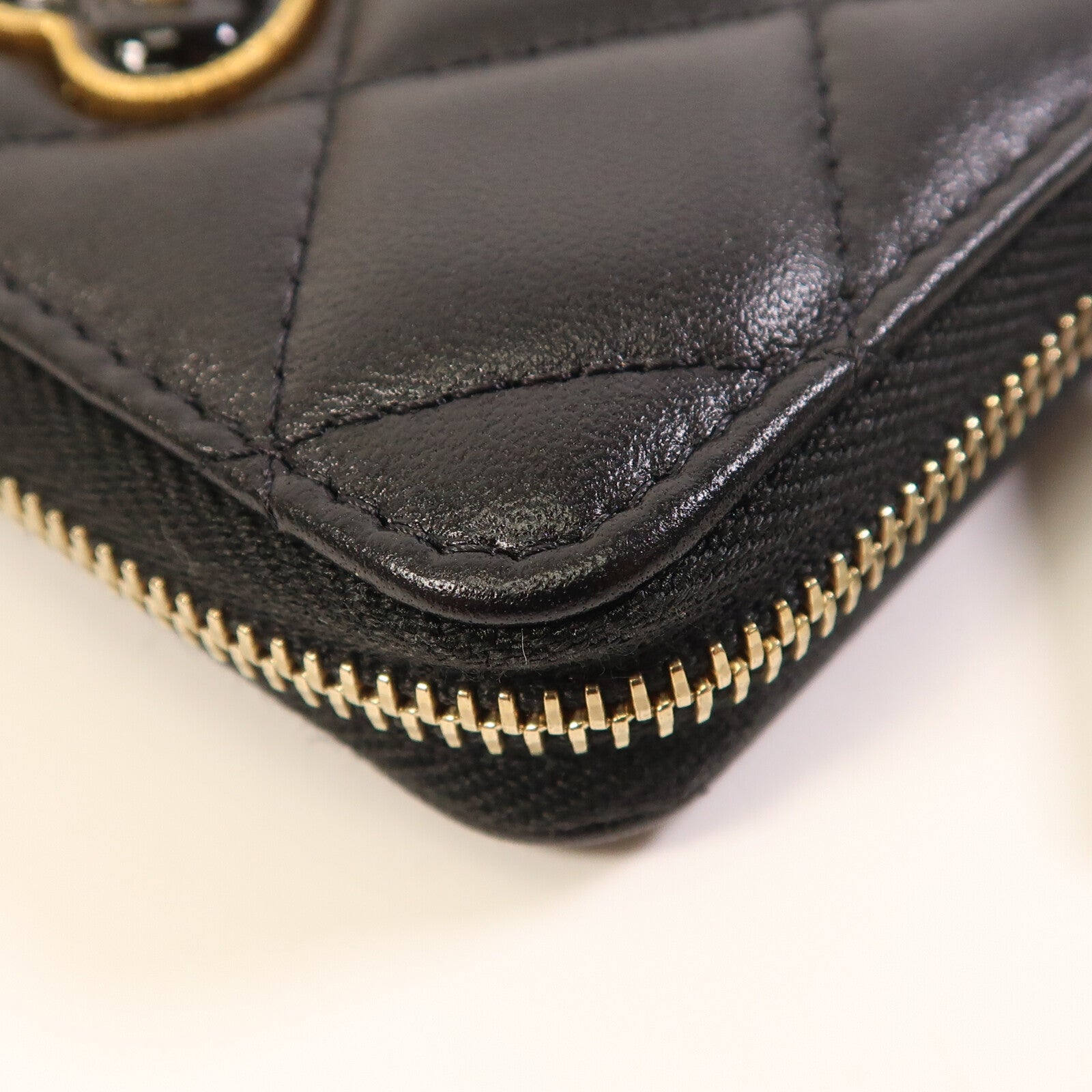 CHANEL 羊皮皮革Card Case金扣卡片套
