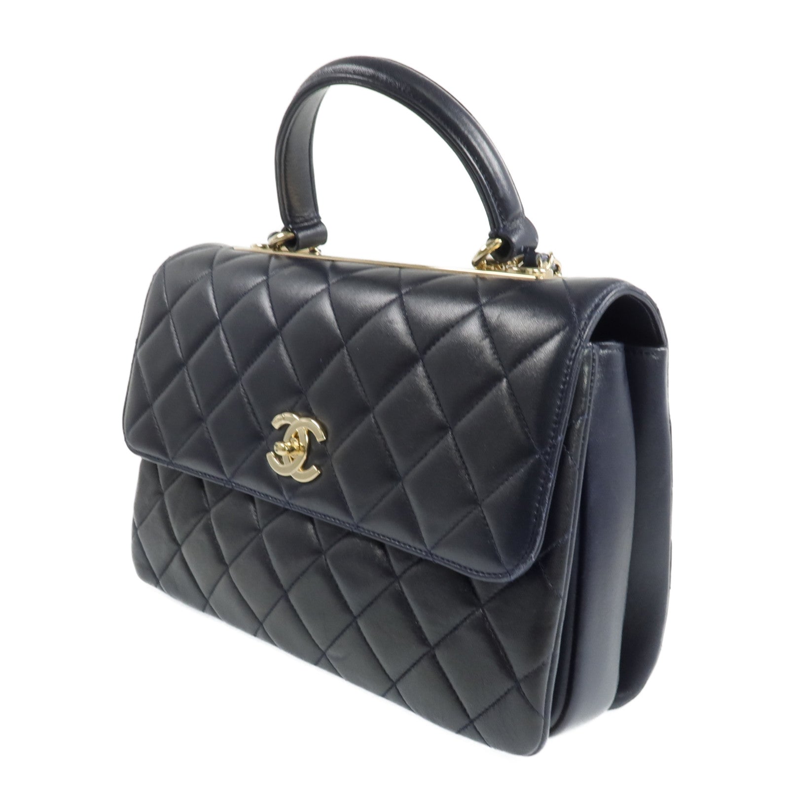 CHANEL 羊皮皮革Trendy CC金扣鏈帶肩背袋