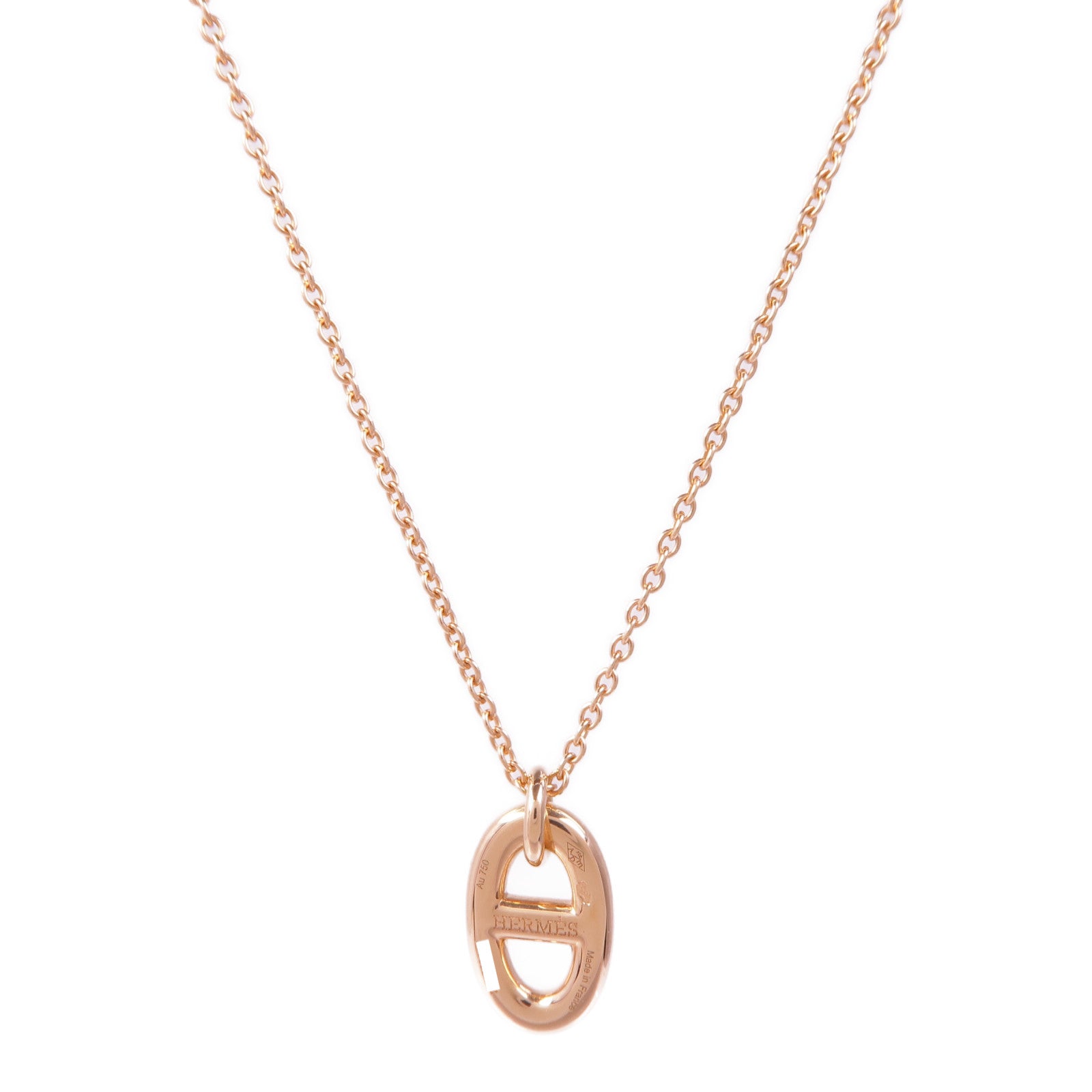 HERMES 18K玫瑰金Farandole Pendant項鍊