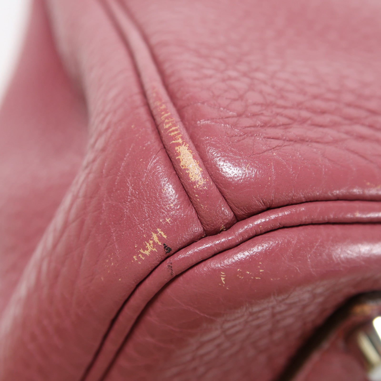 HERMES Togo皮革Birkin 35銀扣手挽袋Bois De Rose粉紅色