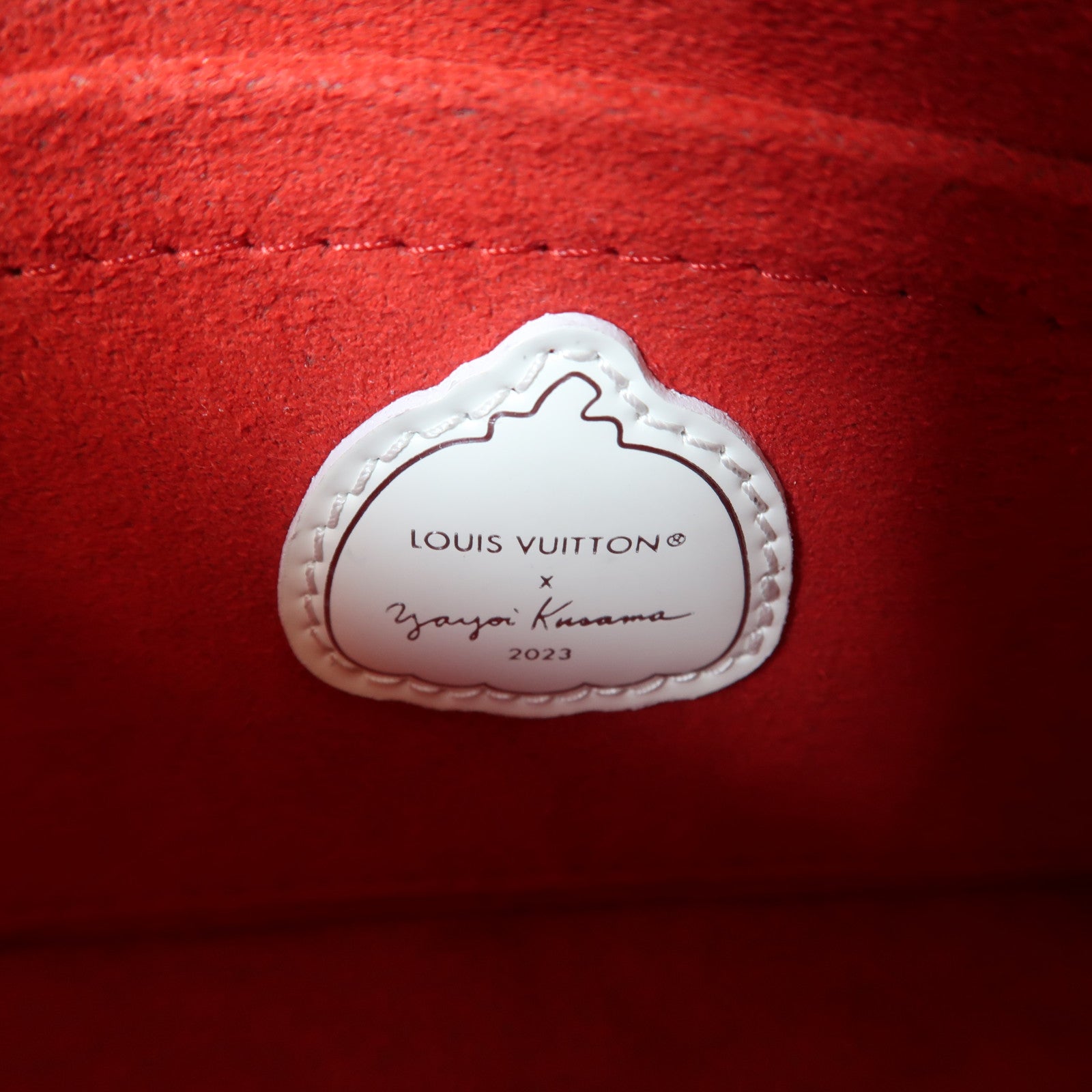 LOUIS VUITTON Epi皮革LV X YK Marellini銀扣手挽肩背兩用袋白色/紅色