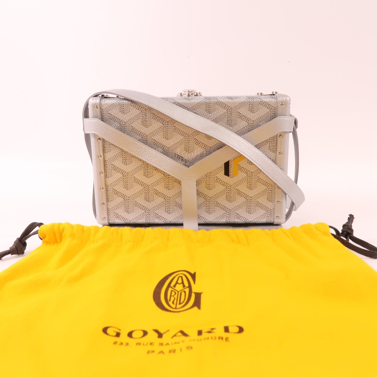GOYARD 【激減優惠】塗層帆布Minaudiere Trunk Bag銀扣肩背袋