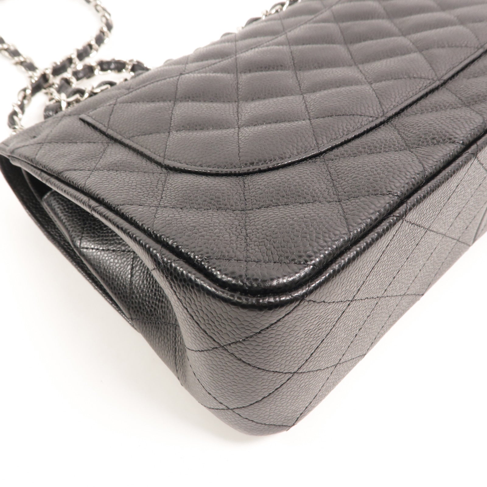 CHANEL 牛皮皮革Large Classic鏈帶肩背袋