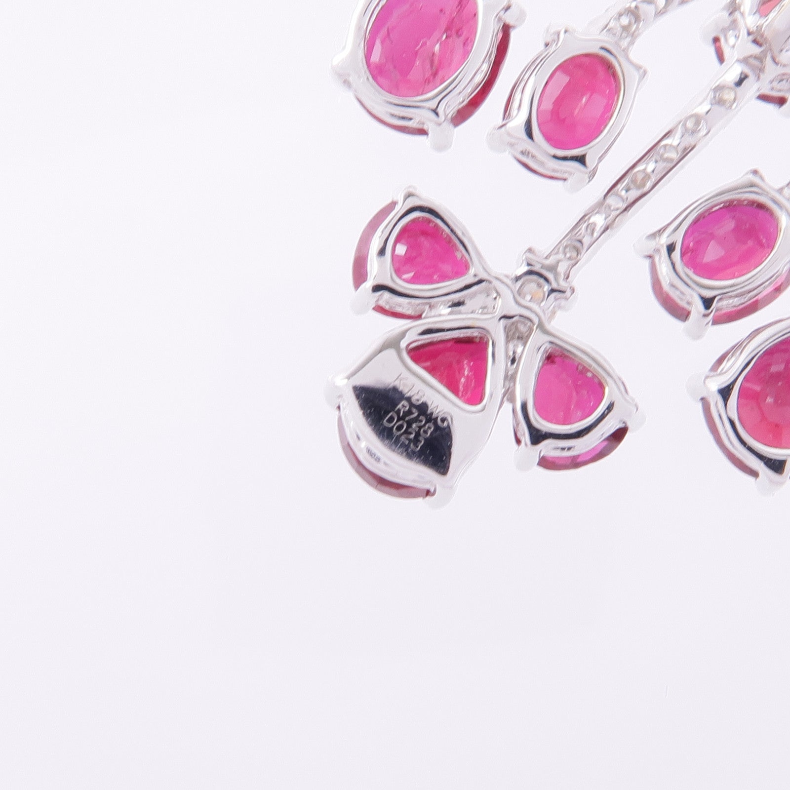 JEWELRY 【激減優惠】18K白金Ruby Diamond Necklace紅寶石/鑽石項鍊