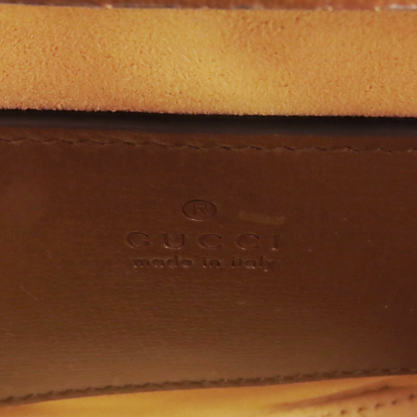 GUCCI 塗層帆布Horsebit 1955 Mini Top Handle金扣手挽肩背兩用袋