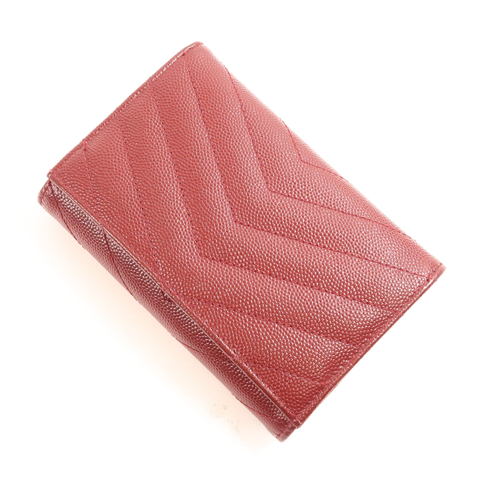 SAINT LAURENT 【激減優惠】牛皮皮革Card Case銀扣卡片套