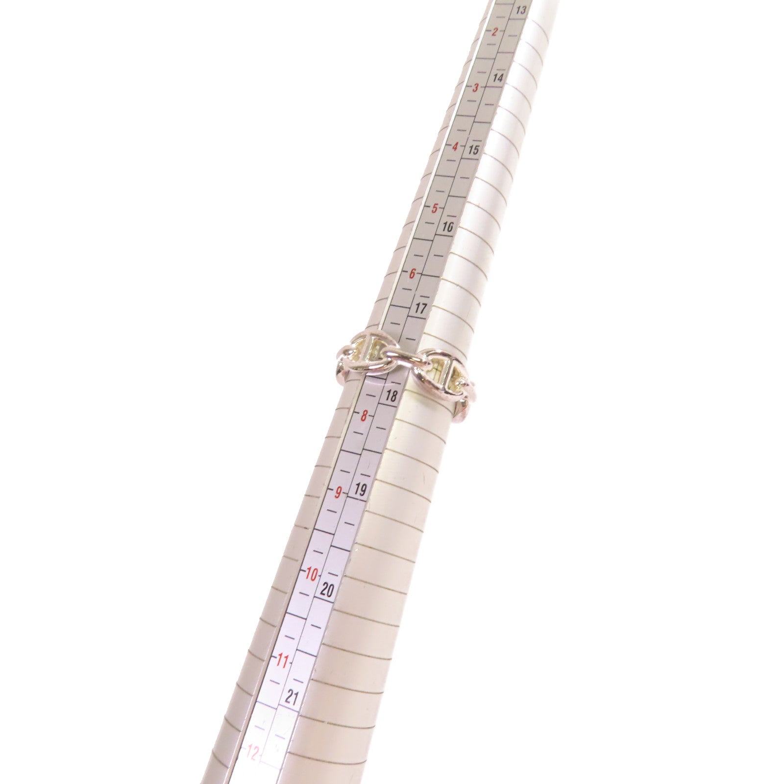 HERMES 925純銀Chaine D'Ancre Ring戒指#55/#7.25