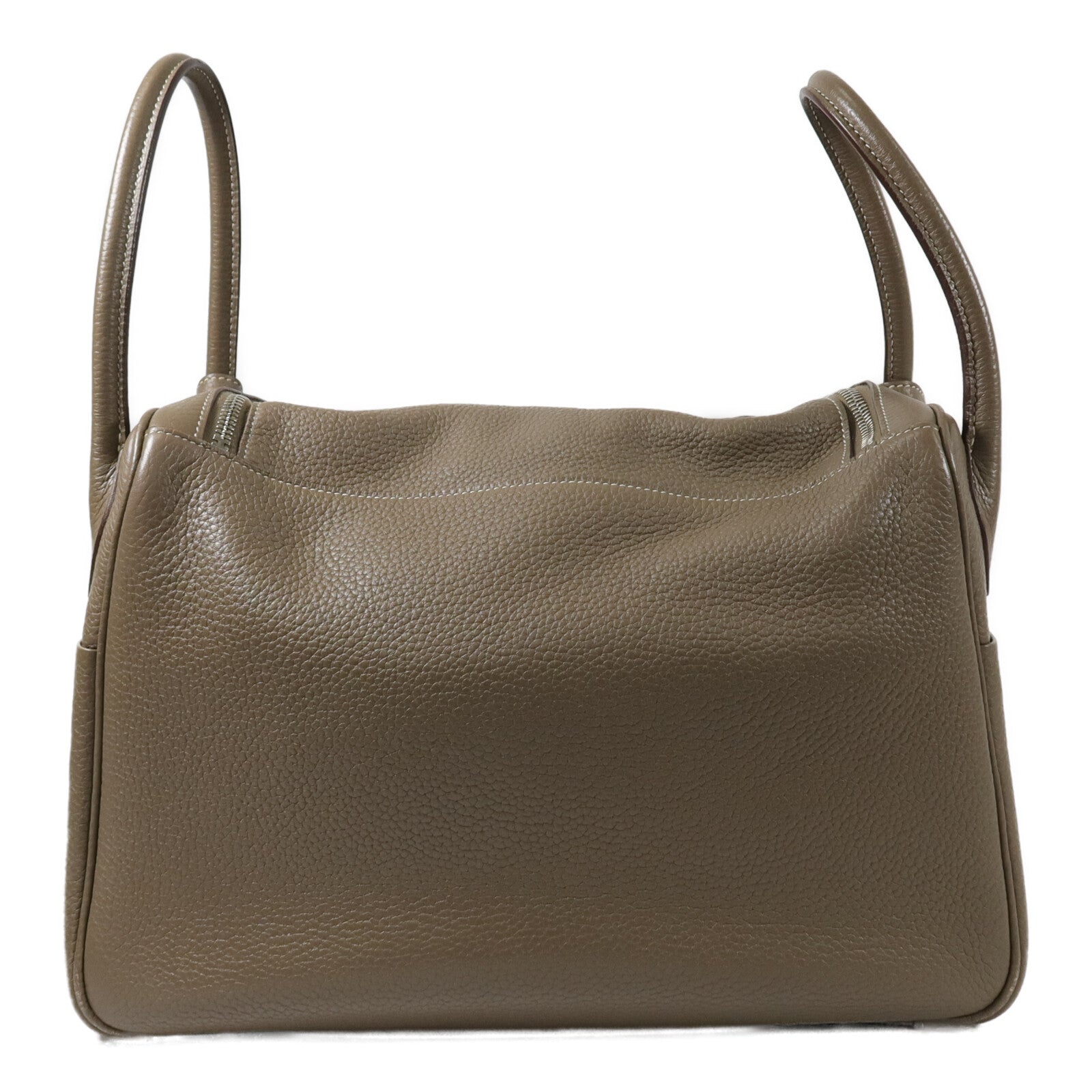 HERMES Clemence皮革Lindy 34手挽肩背兩用袋Etoupe