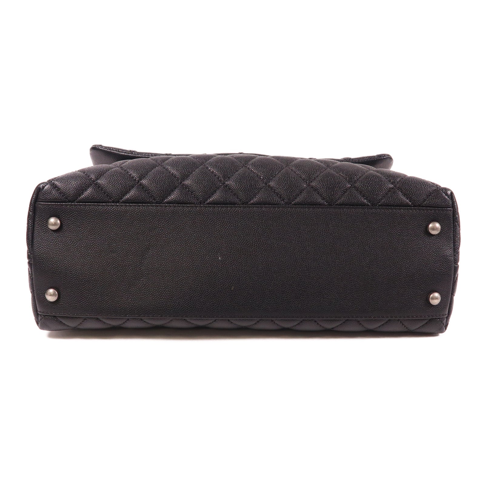 CHANEL 蜥蝪皮革/牛皮皮革Flap Bag With Top Handle手挽肩背兩用袋