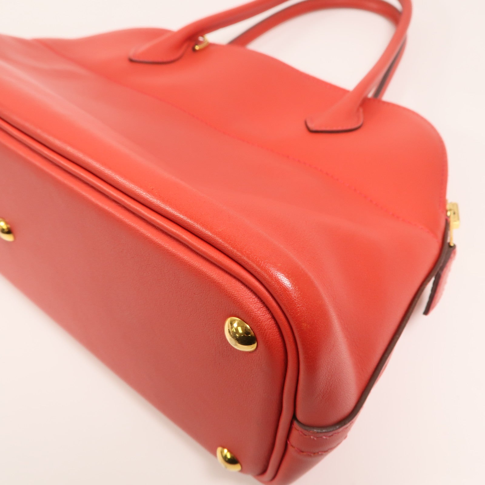 HERMES Swift皮革Bolide 27金扣手挽肩背兩用袋Rouge de Coeur